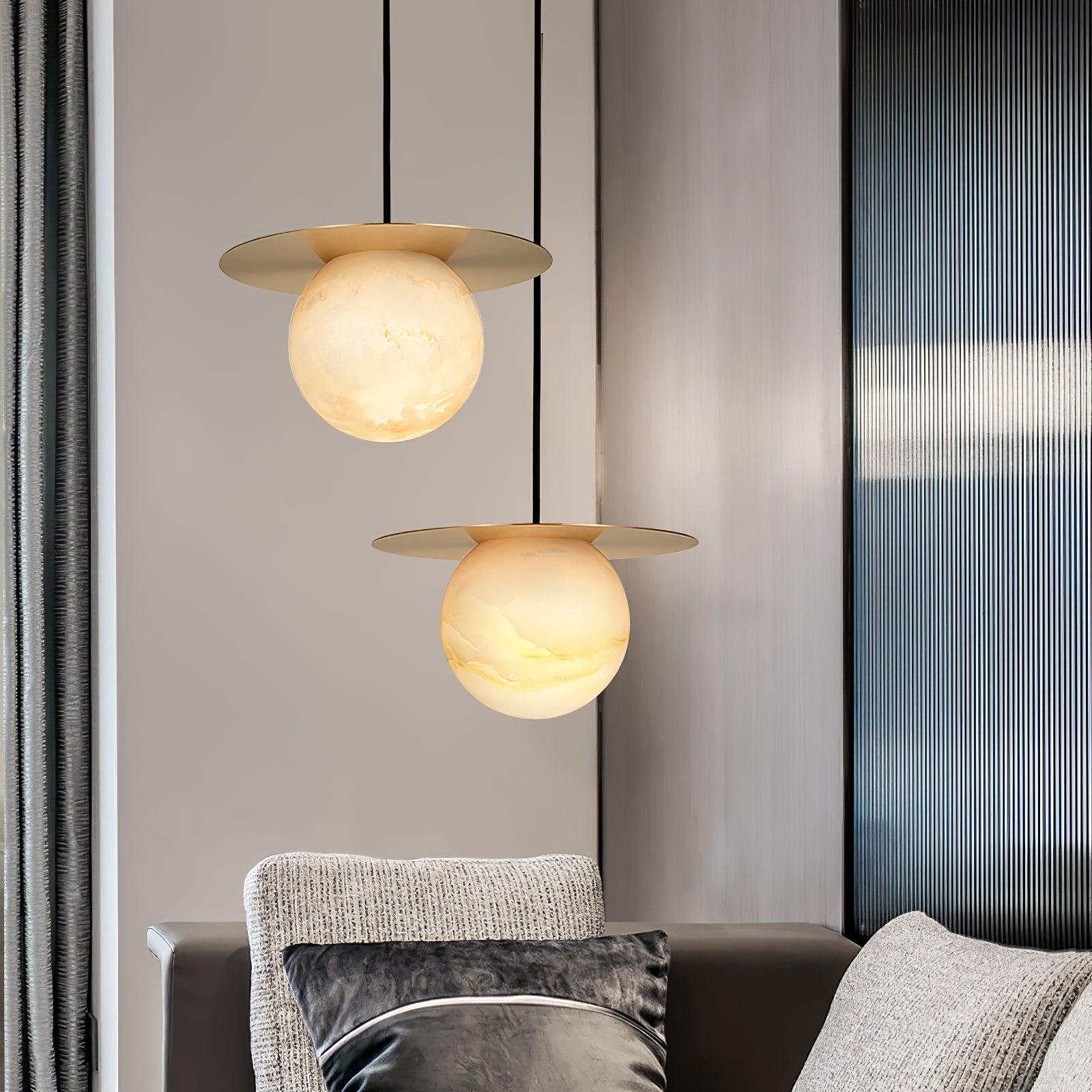 Borra Alabaster Pendant Light - Alabaster, Alabaster Pendant, Optimized-1-Luxehomezone