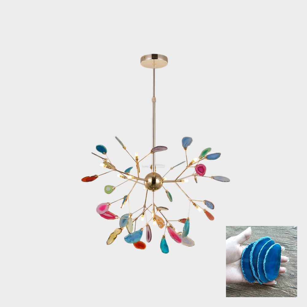 Agate Flake Chandelier with 4/12/16/20 heads - Branch-1-Luxehomezone