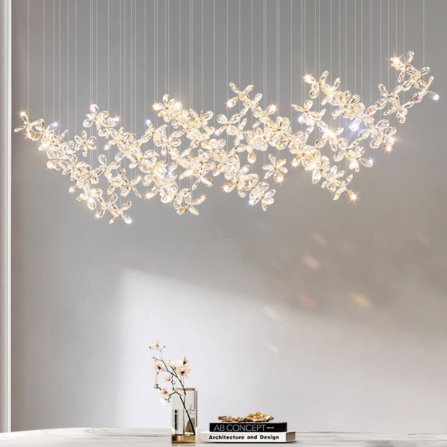 Floating Butterfly Chandelier L 47.2″ - Luxehomezone