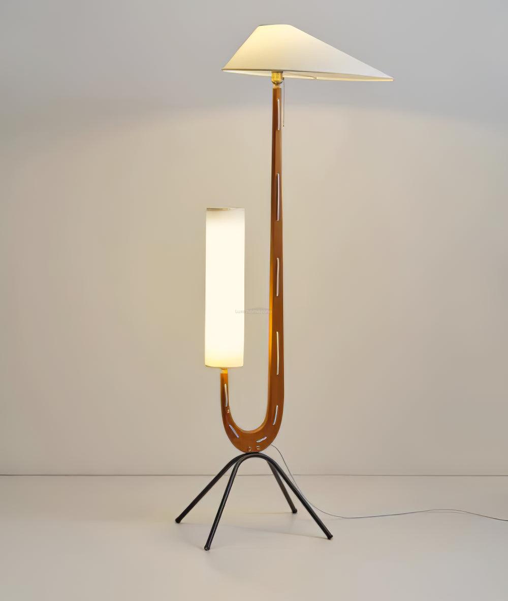 Giraffe Floor Lamp ∅ 21.6″ - Wood-1-Luxehomezone