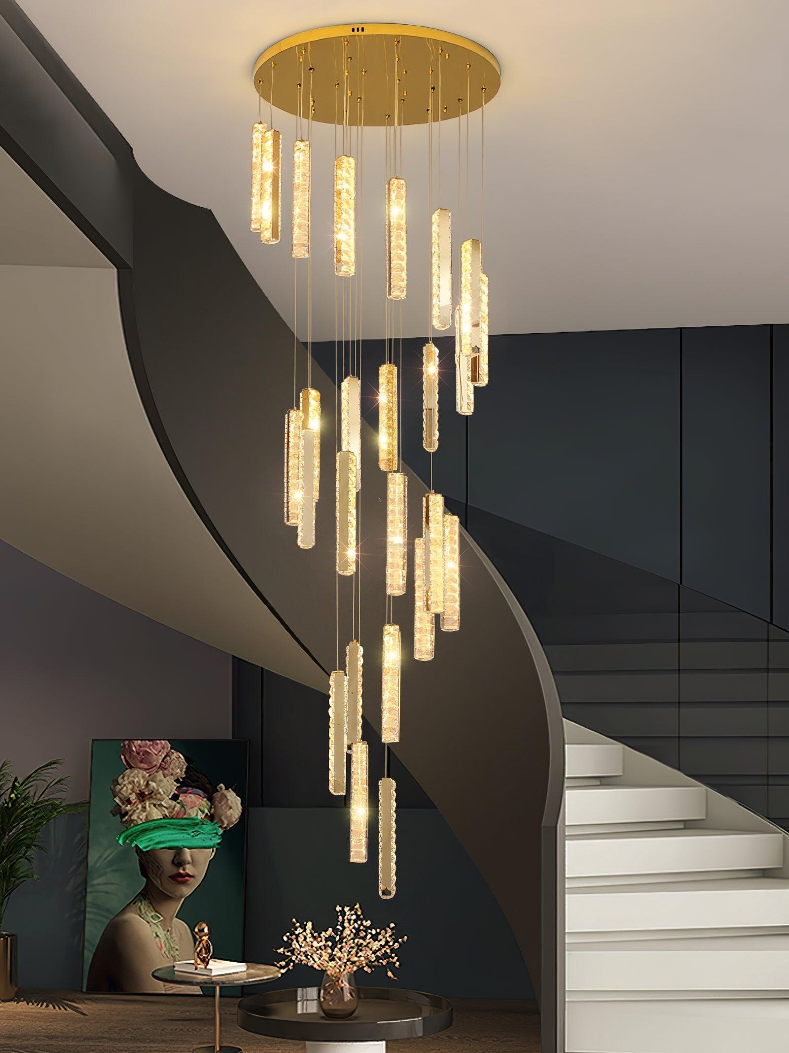 Villa Forci Chandelier with 12/15/18/21/24 heads - Straps-1-Luxehomezone