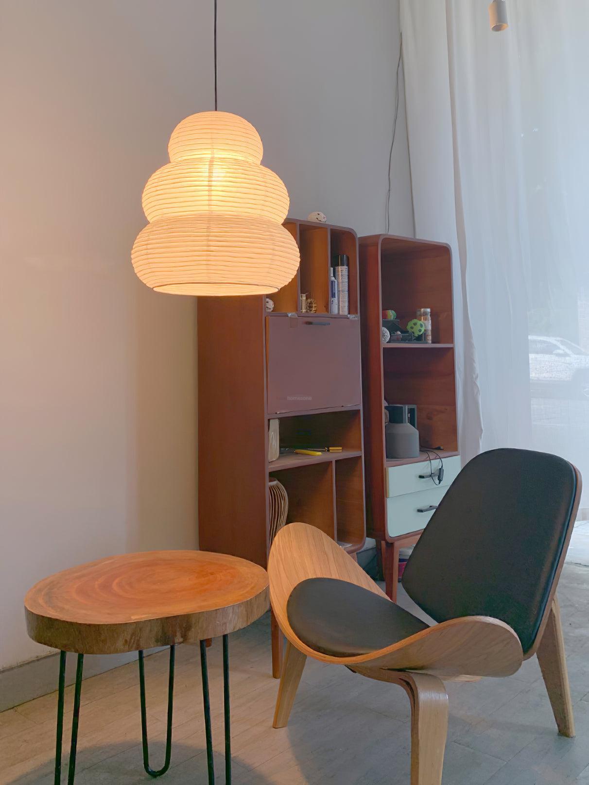 Akari Paper Pendant - Akari, Modern pendant light, Paper-1-Luxehomezone