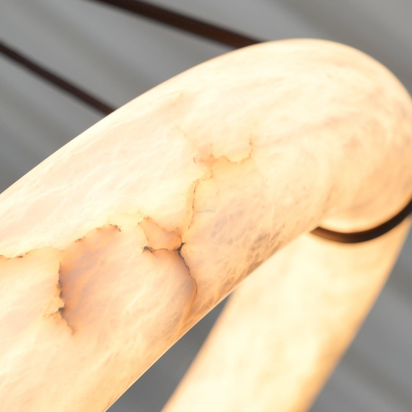 Oslo Alabaster Pendant Light Style B - Alabaster, Alabaster Chandelier-1-Luxehomezone
