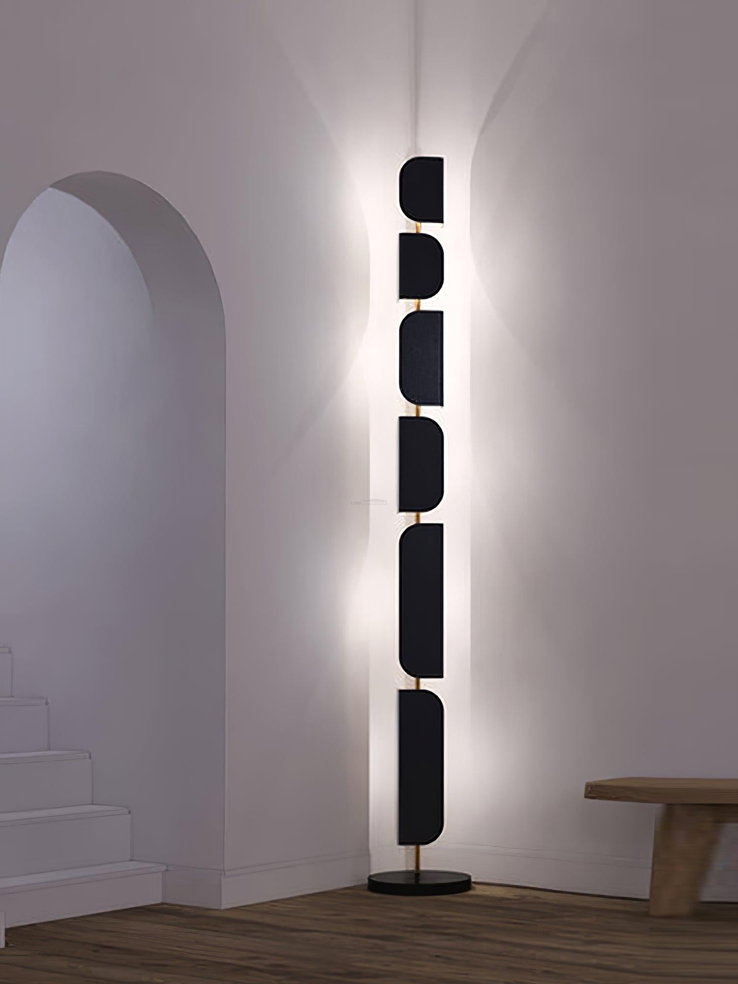 Leagan Floor Lamp  ∅ 11.8″ - Pillar-1-Luxehomezone