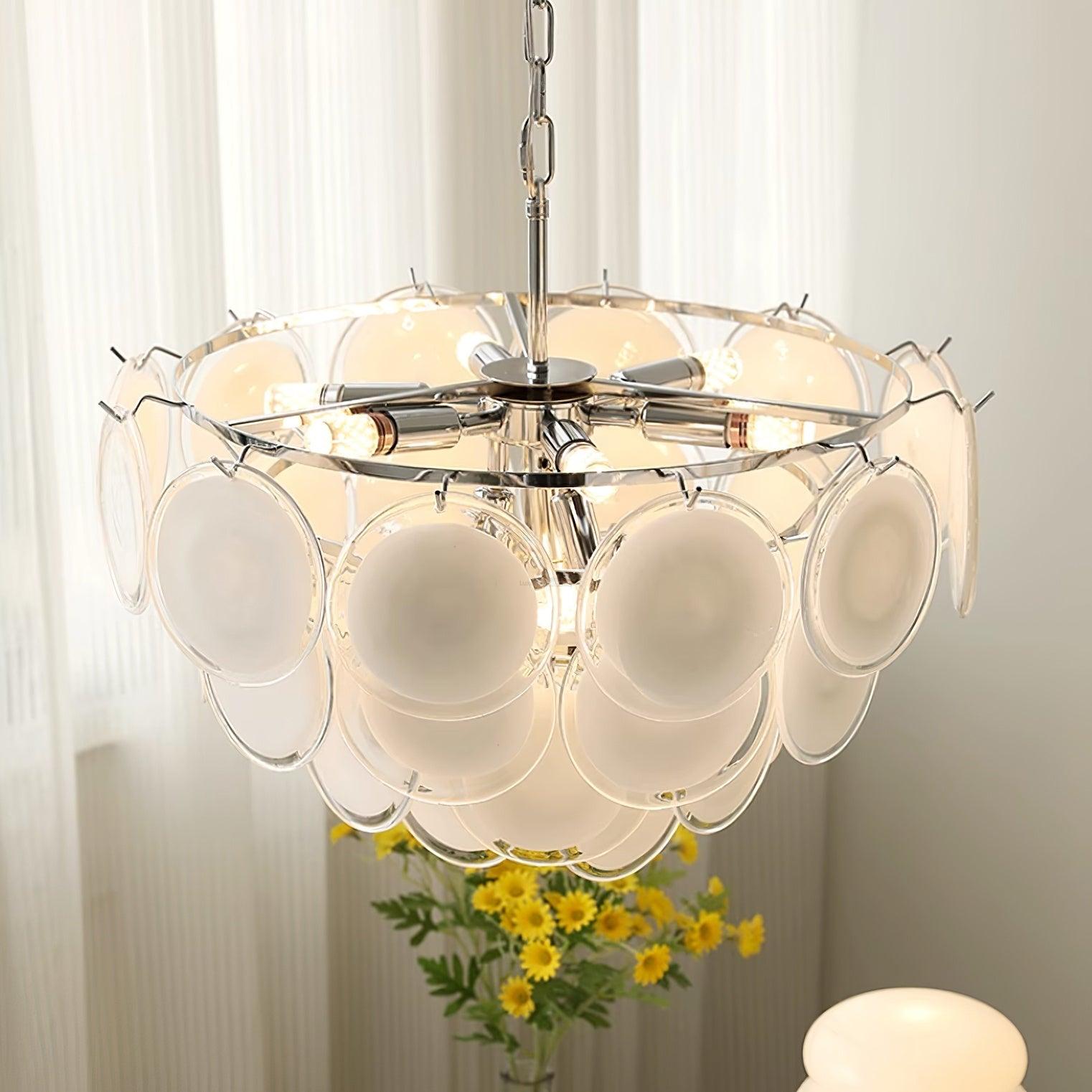 Bettina Murano Chandelier  ∅ 19.6″ - Cylinder-1-Luxehomezone