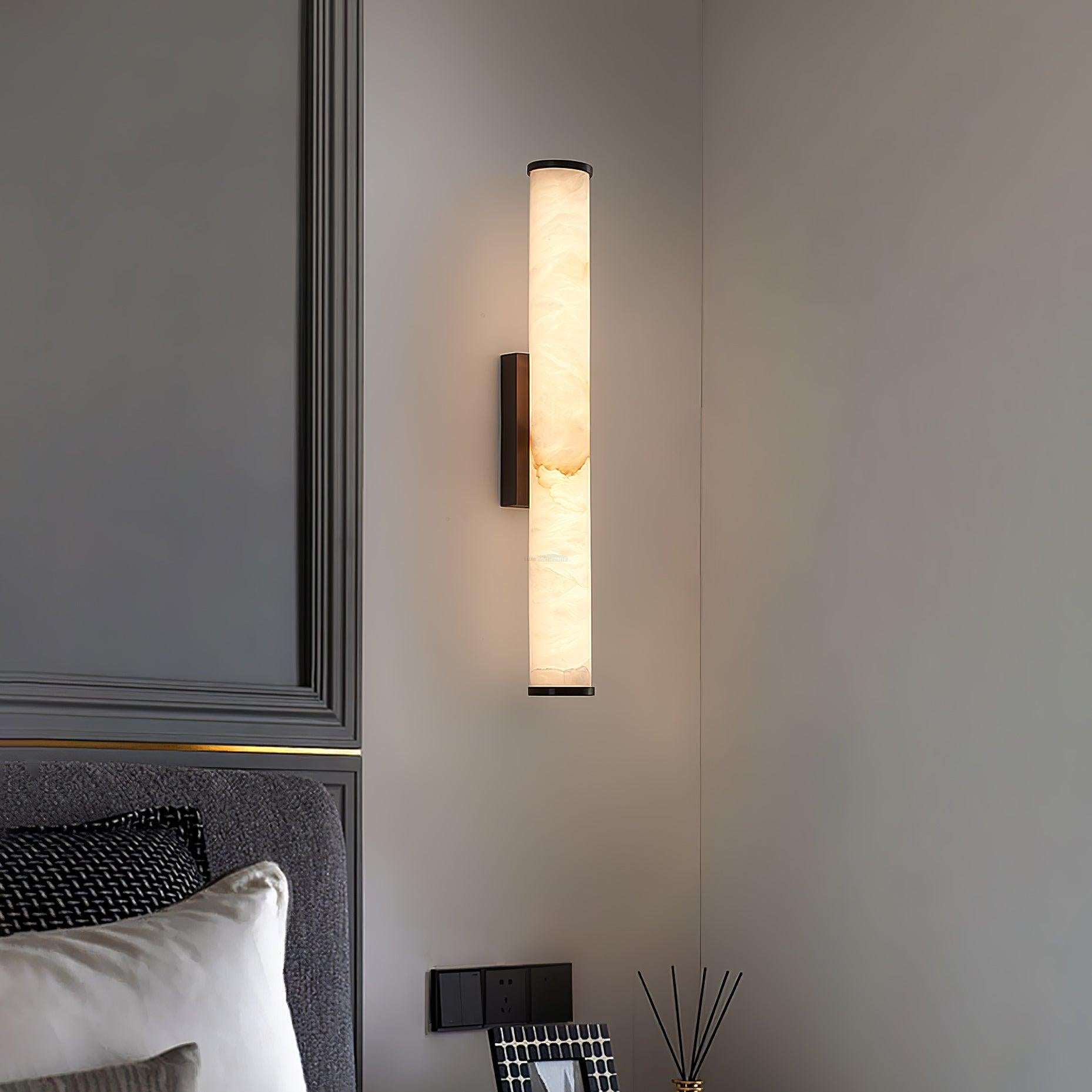 Callisto Wall Sconce Alabaster - Alabaster, Alabaster Wall Lamp-1-Luxehomezone