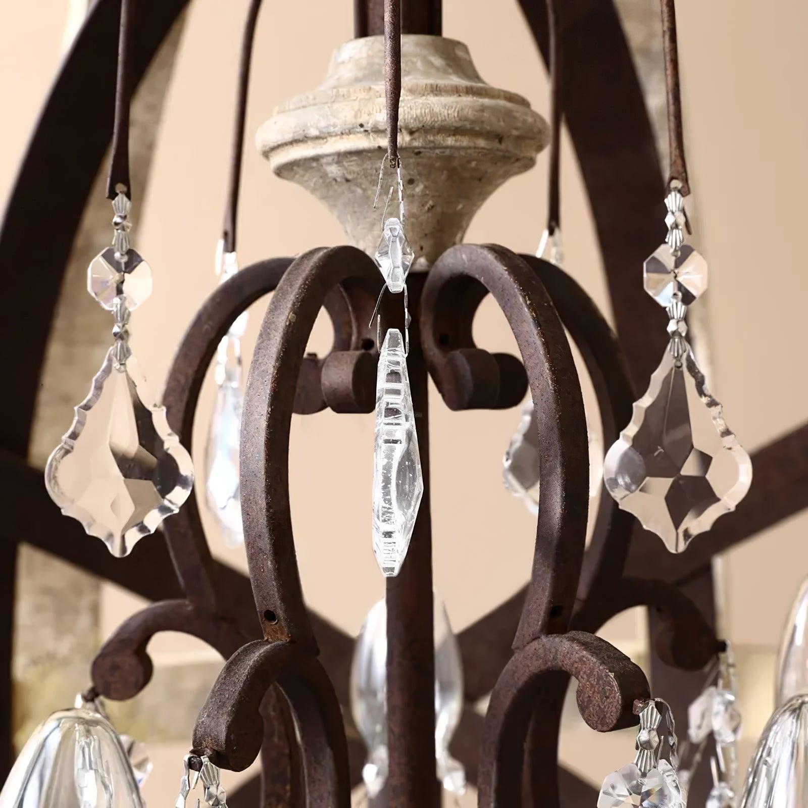 Retro Globe Weathered Chandelier Φ 11.8″ - Genteel-1-Luxehomezone