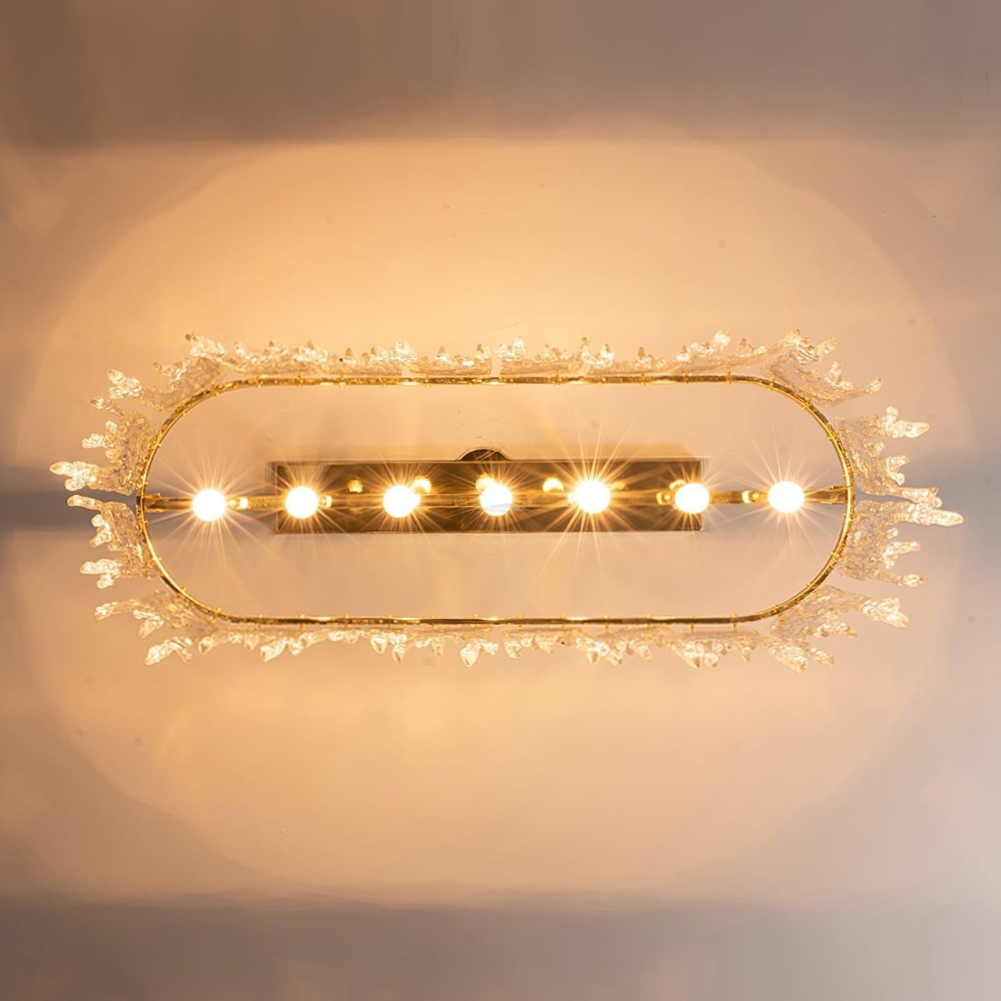 Rectangular Icicle Glass Chandelier L 34.2″ - Crystals-1-Luxehomezone