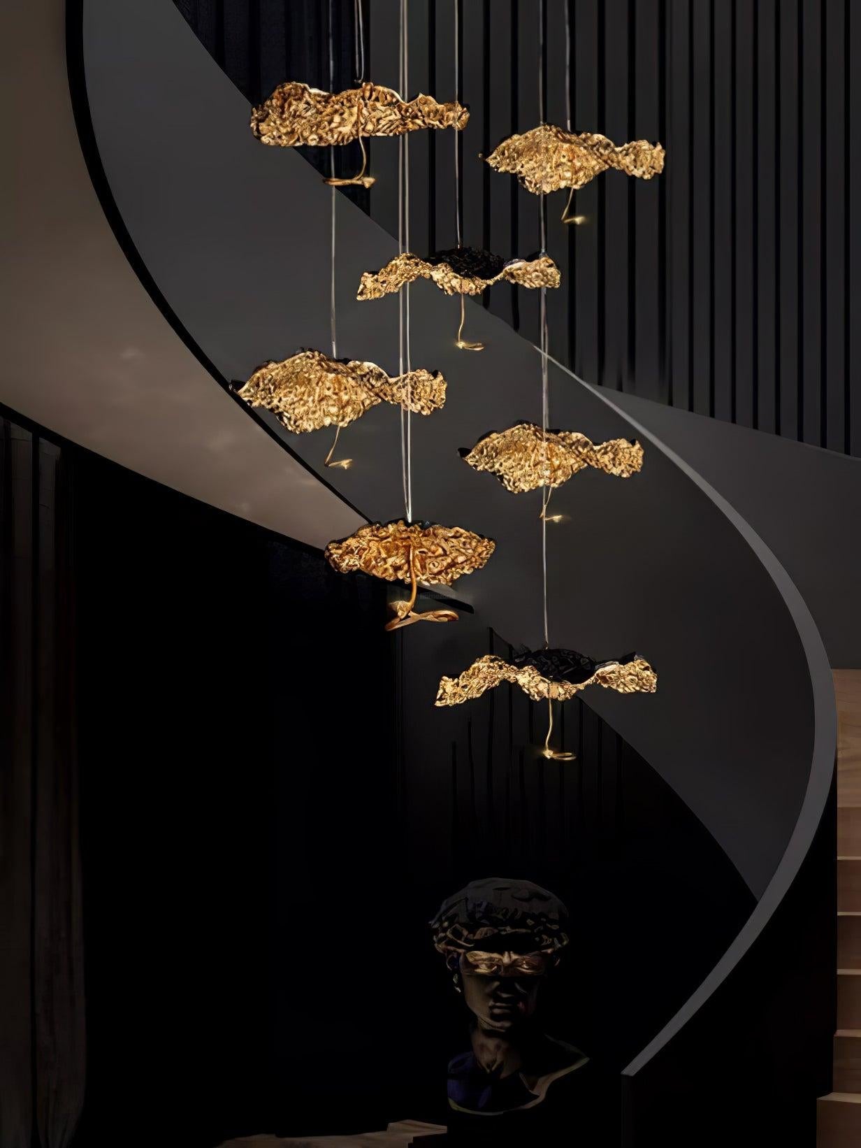 Brass Aviary Constellation Chandelier with 1/3/6/10/17/22 heads - Helia-1-Luxehomezone