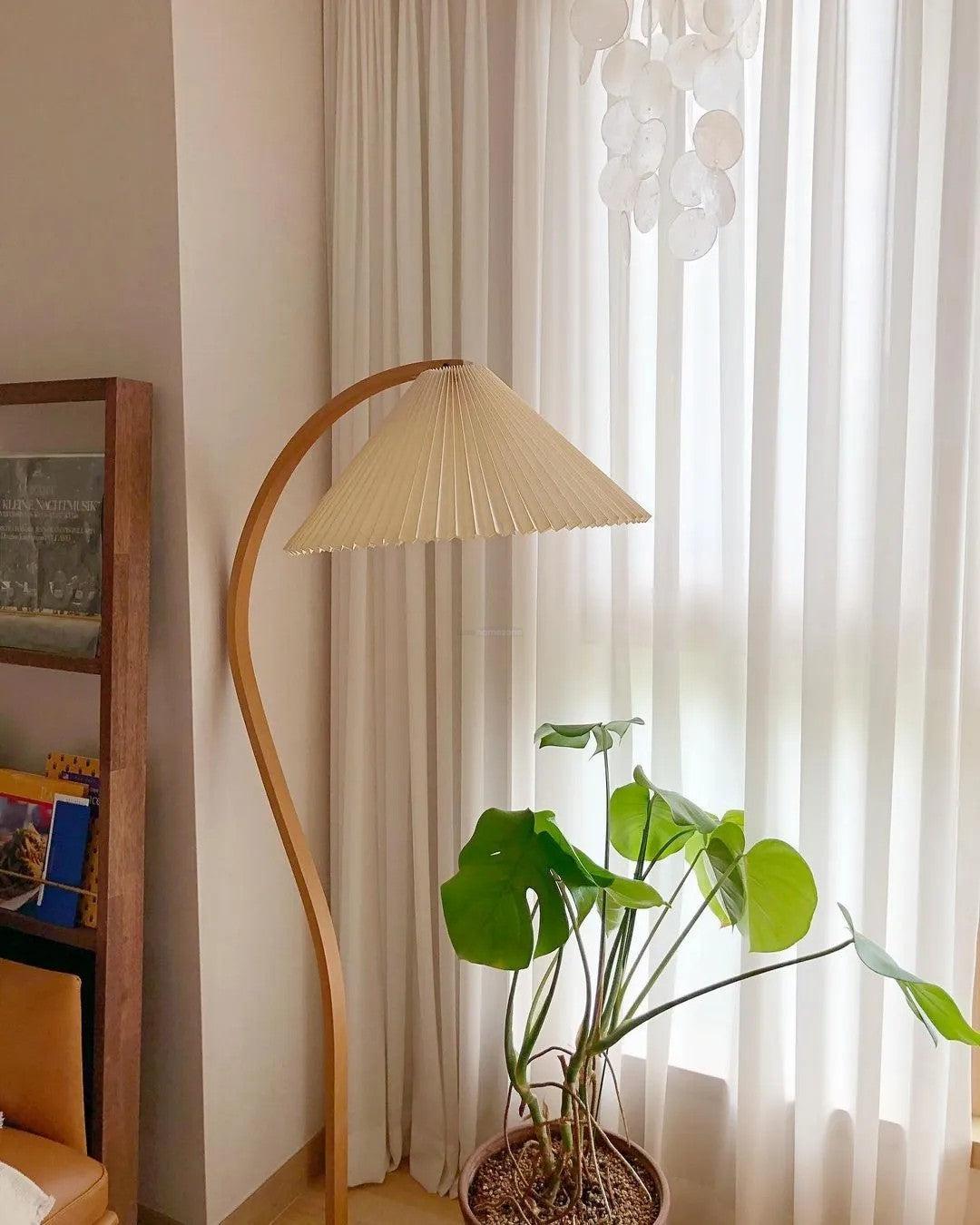 Caprany Floor Lamp - Drapery-1-Luxehomezone