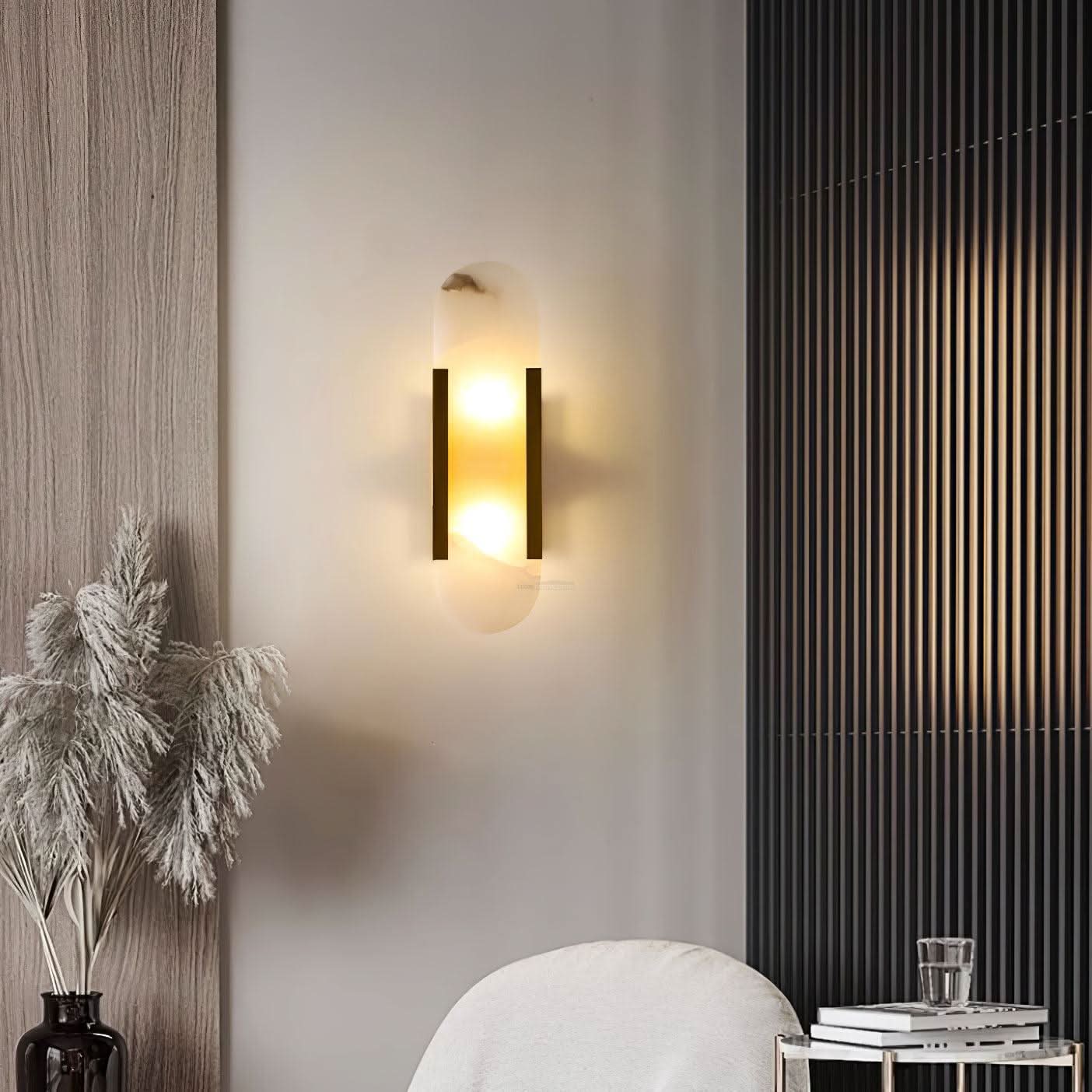 Melange Alabaster Wall Lamp - Luxehomezone