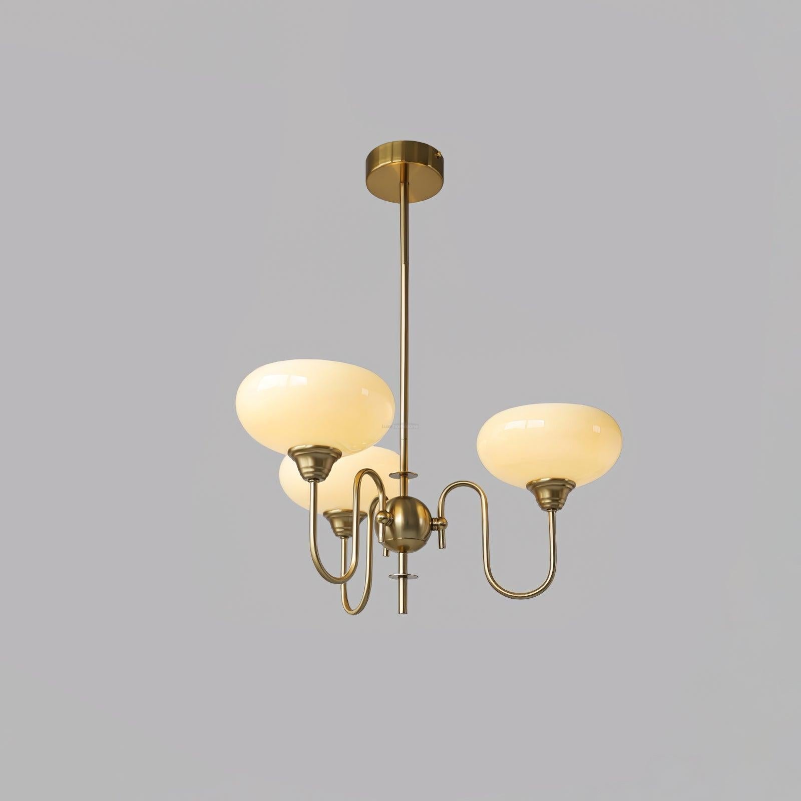 Creamy Persimmon Chandelier - Glass Chandelier, Persimmon-1-Luxehomezone