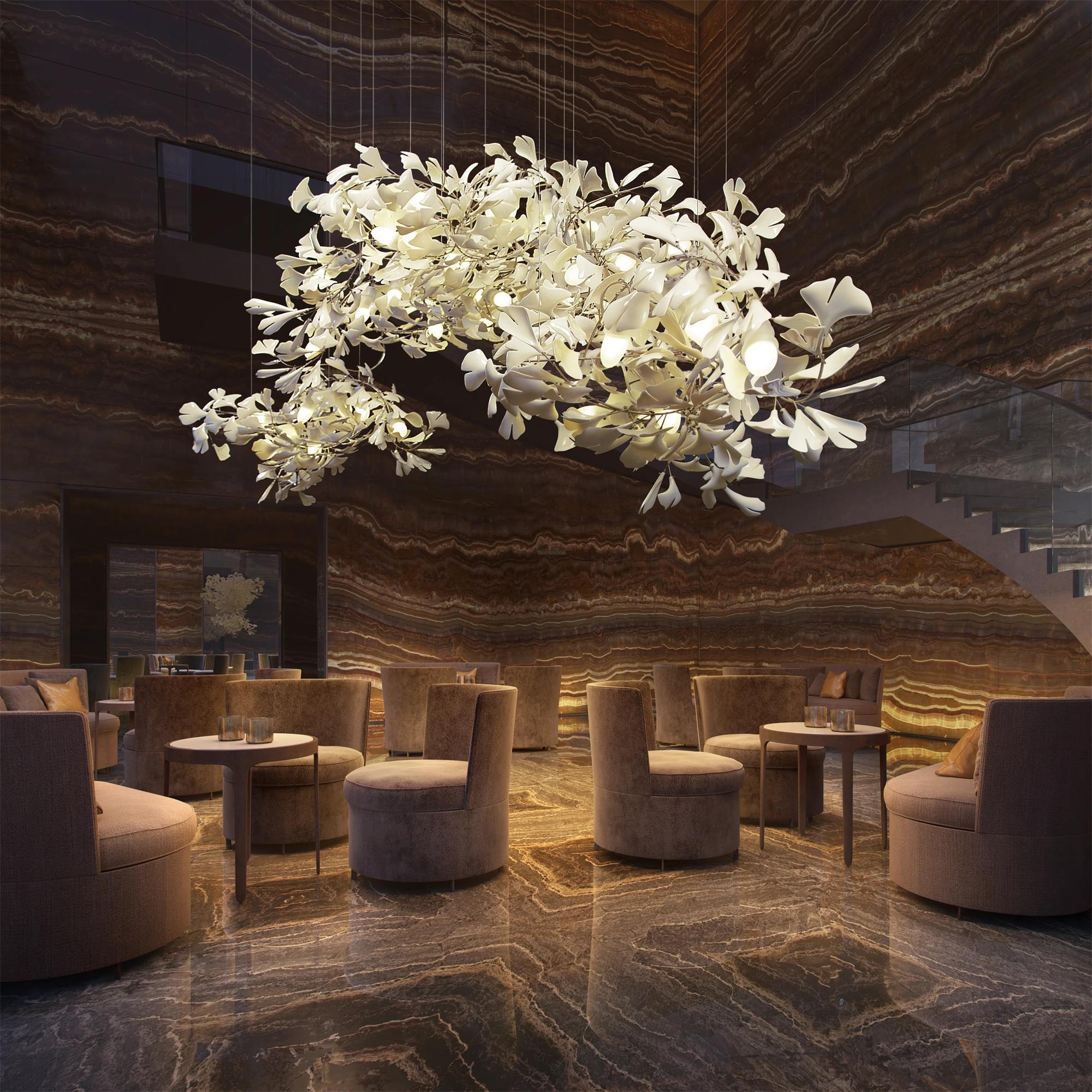 Gingko Chandelier Style C - Gingko, Gingko Chandelier-1-Luxehomezone