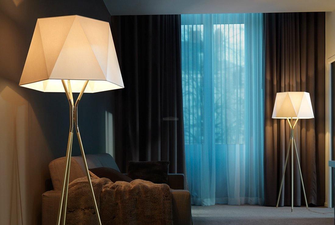 Solitaire Floor Lamp ∅ 21.7″ - Geometry-1-Luxehomezone