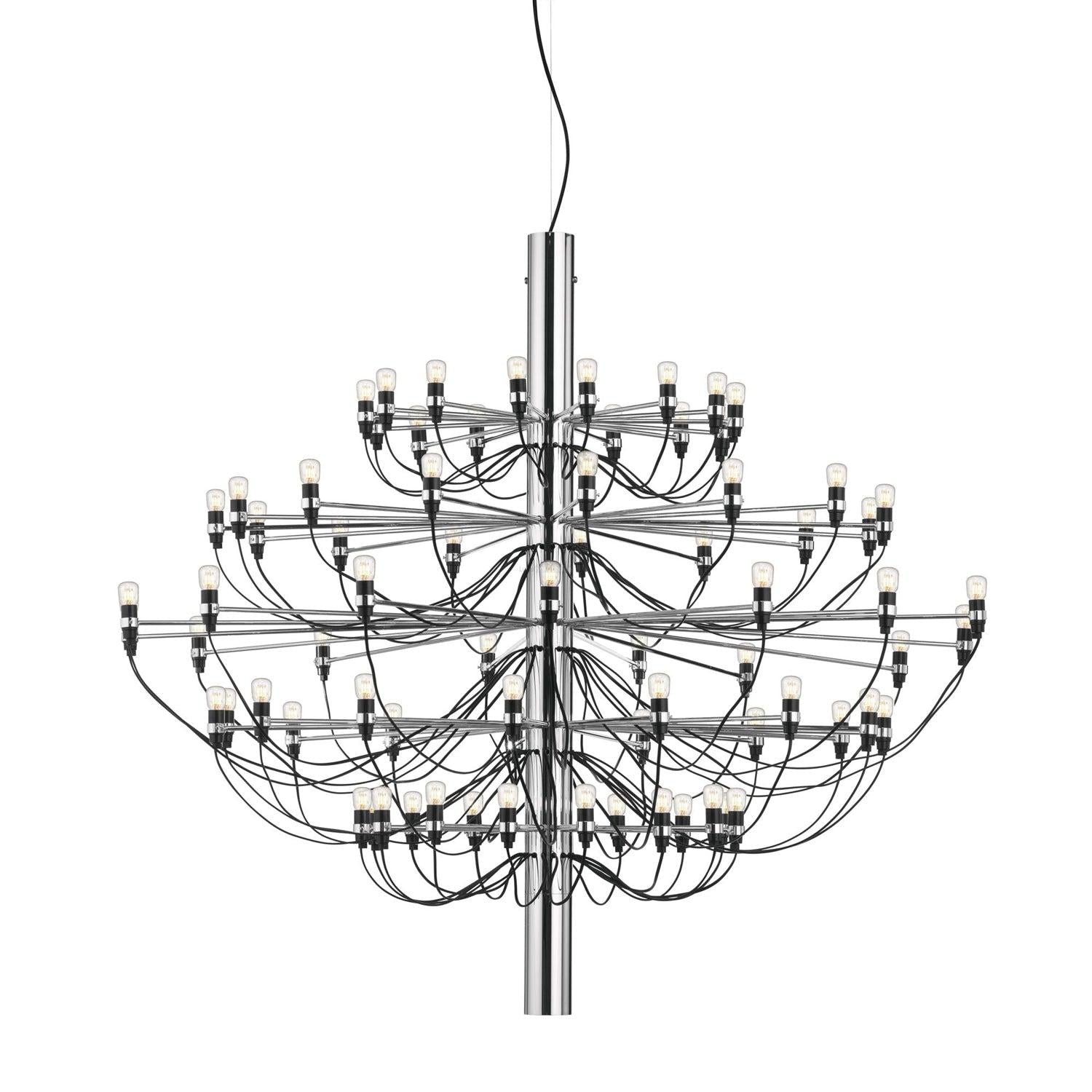 2097 Mid-Century Retro Candle Chandelier with 18/30/50/75 heads - Candle-1-Luxehomezone