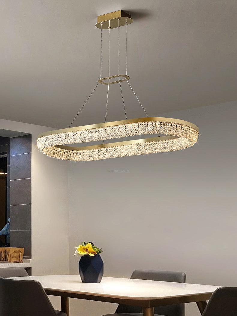Round Crystal Ring Chandeliers - Luxehomezone