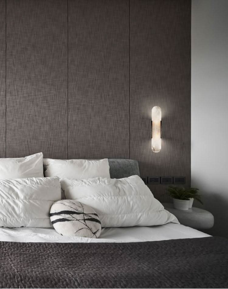 Melange Alabaster Wall Lamp - Luxehomezone