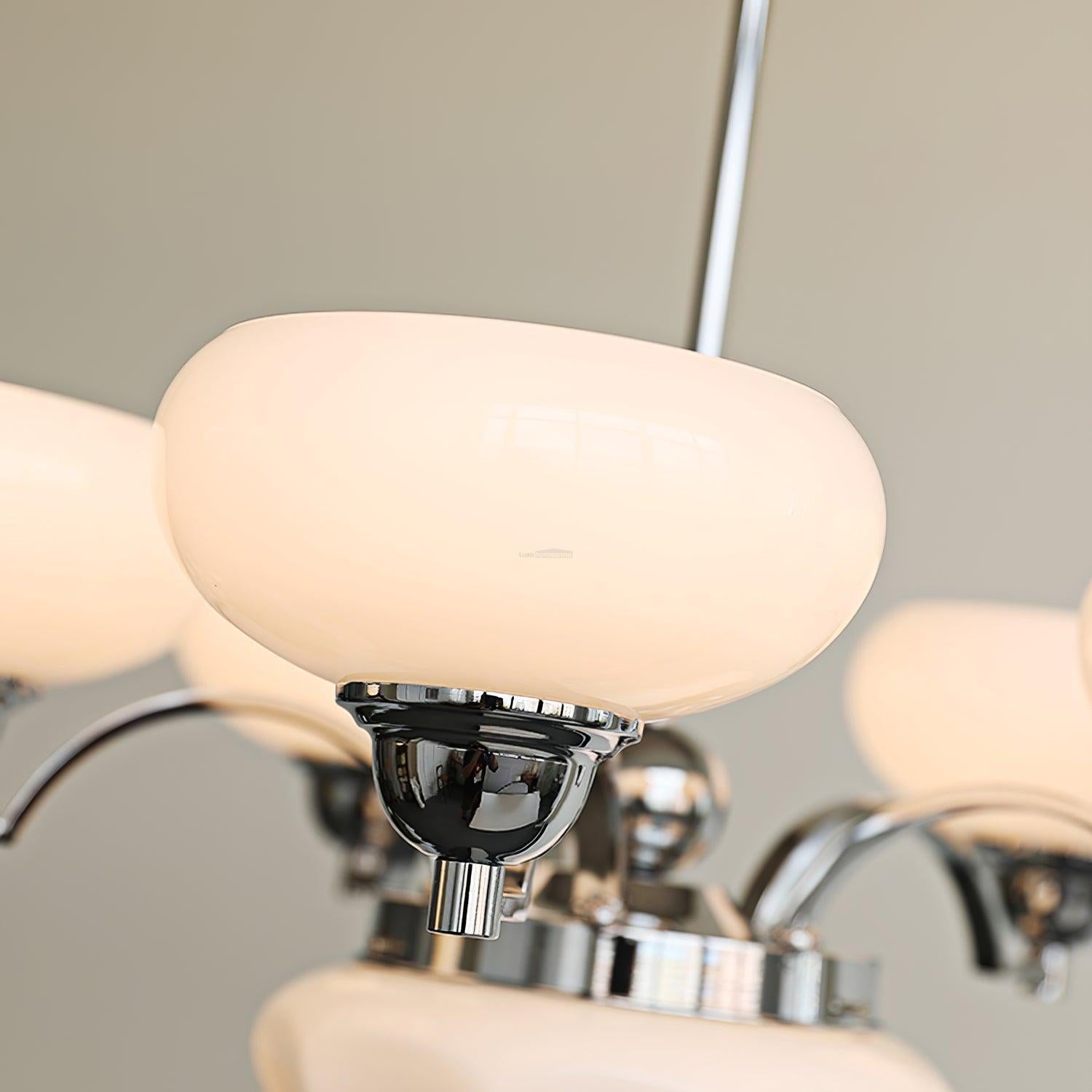 Warre Chandelier ∅ 26.5″ - Bend, Marshmallow Chandelier-1-Luxehomezone