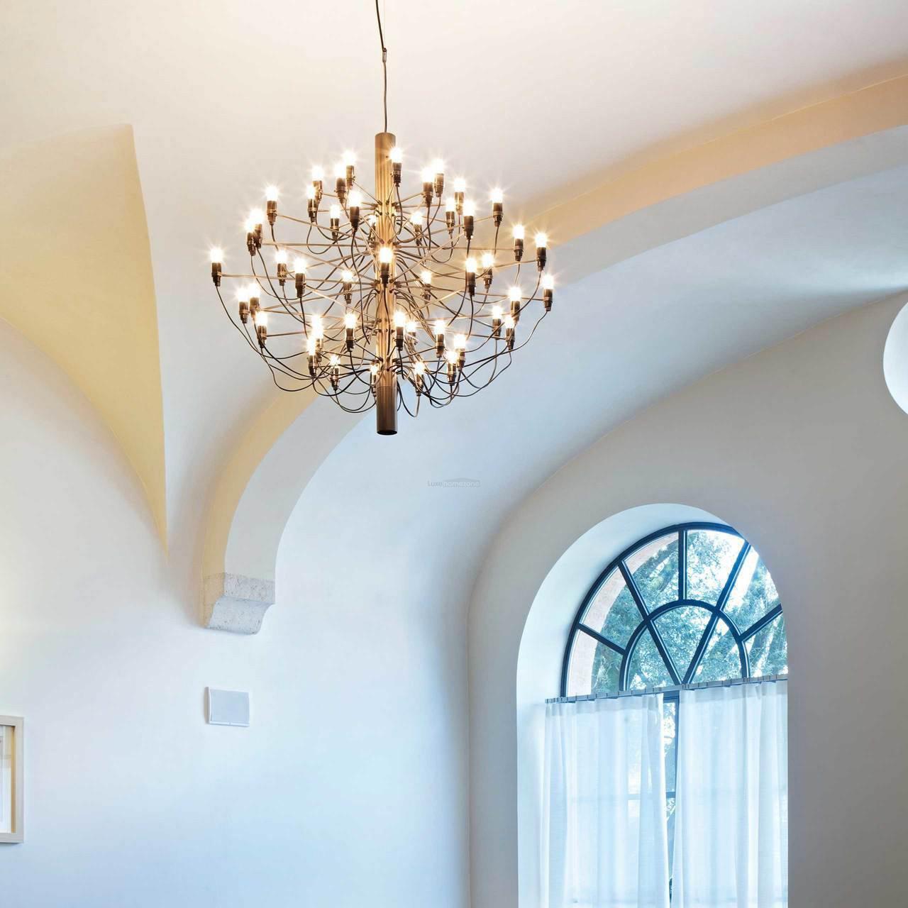 2097 Mid-Century Retro Candle Chandelier with 18/30/50/75 heads - Candle-1-Luxehomezone
