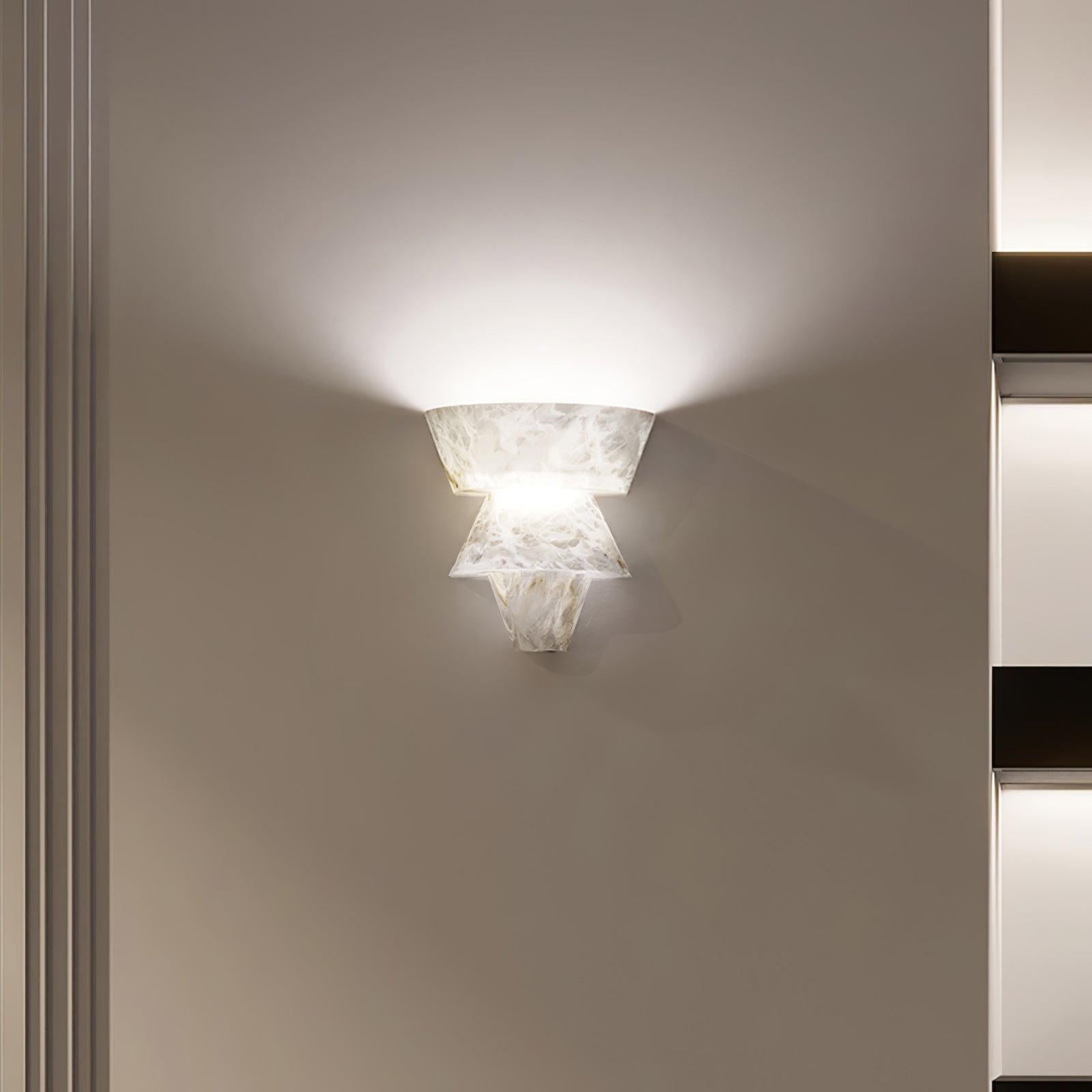 Laboratory Wall Sconce - Alabaster, Alabaster Wall Lamp-1-Luxehomezone