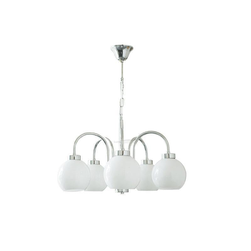 Loa Chandeliers with 3/4/5 heads - Glass Chandelier, Persimmon-1-Luxehomezone