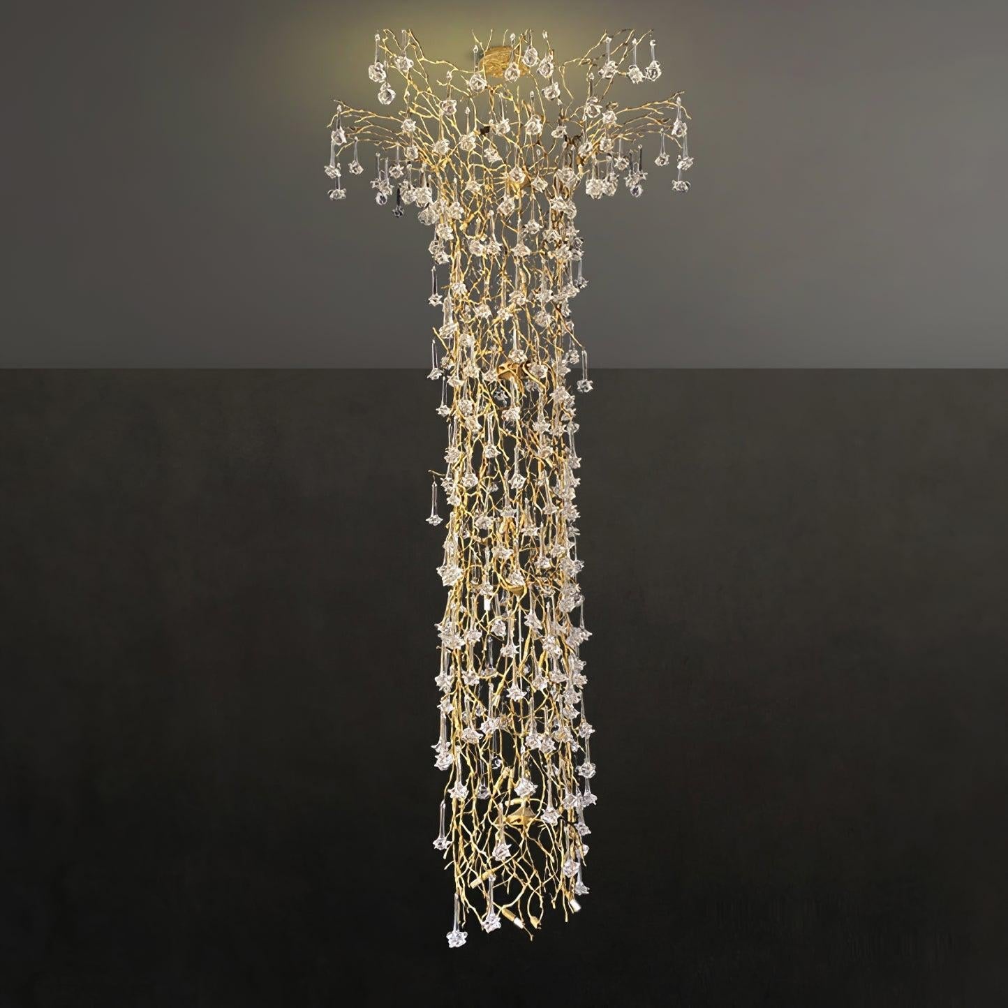 Tree Branch Staircase Chandelier ∅ 59″ - Helia-1-Luxehomezone