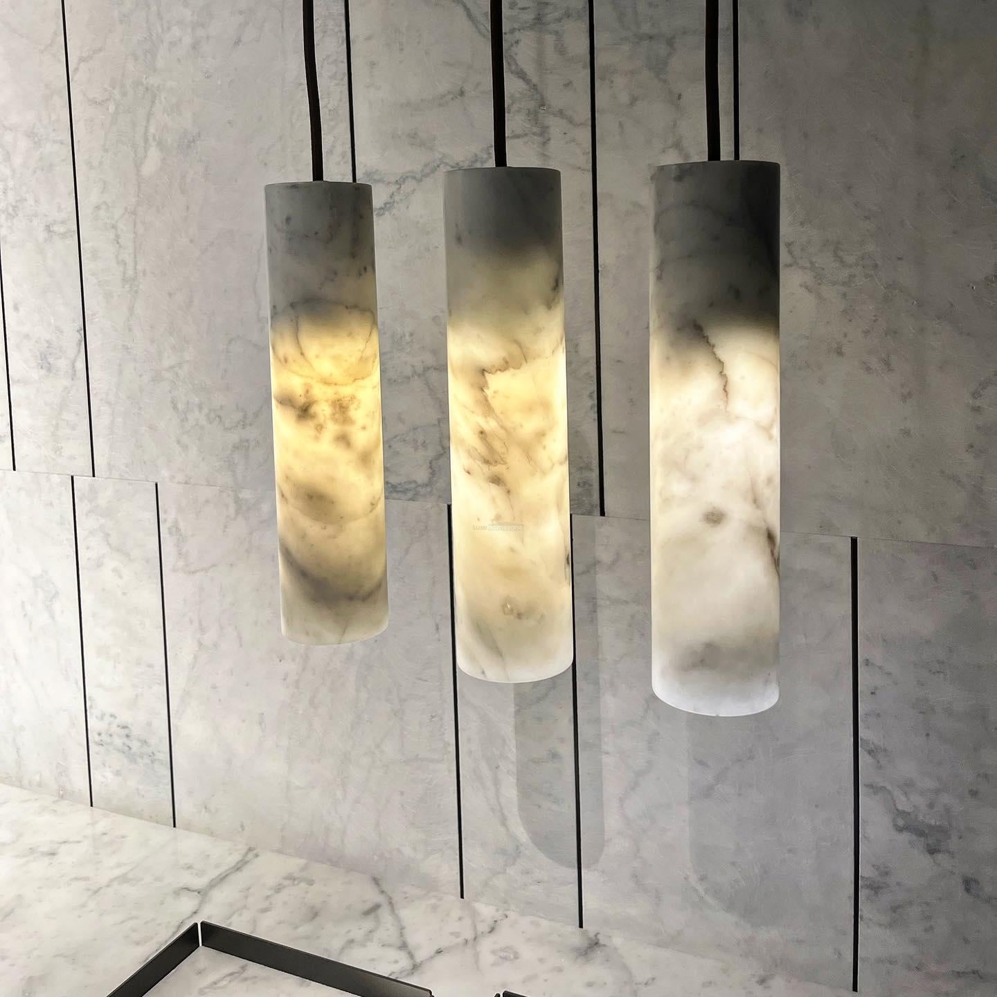 Silo Alabaster Pendant Light - Luxehomezone