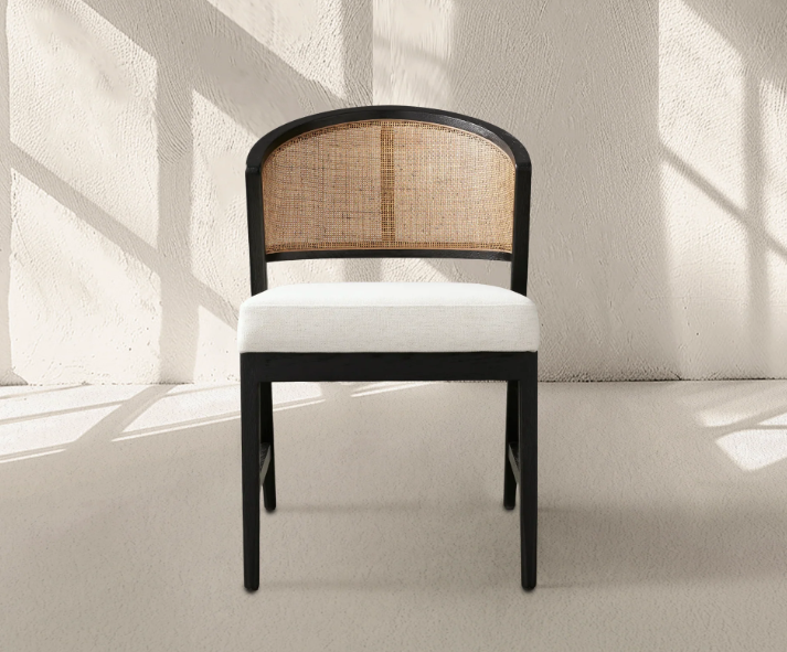 Artmee Dining Side Chair in Black Drifted