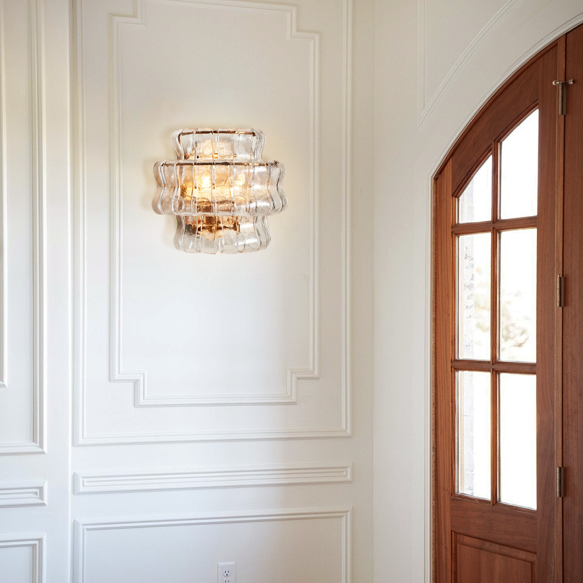 Art Glass Ghiaccio Wall Sconce - All Products, Ghiaccio Series, Ins Review, Wall Sconce- Wall Sconce1-Luxehomezone