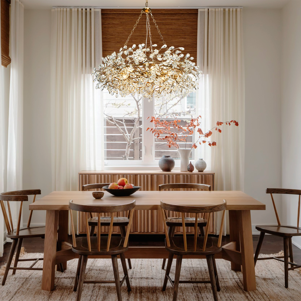Crystal Flowers Fiore Crown Chandelier - All Products, Bedroom, Best Sellers, Branch, Chandelier, Dinner Room, Fiore Series, Kitchen- Chandelier1-Luxehomezone