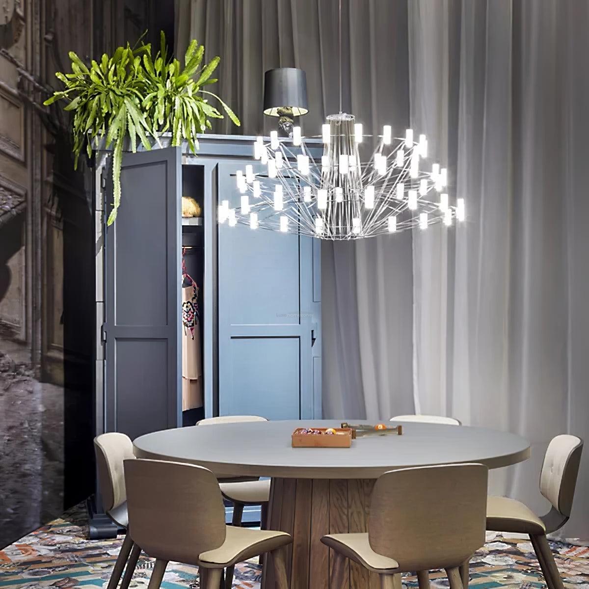 Sky Ballet Candle Chandelier ∅ 33.5″ ~∅ 39.8″ - Candle-1-Luxehomezone