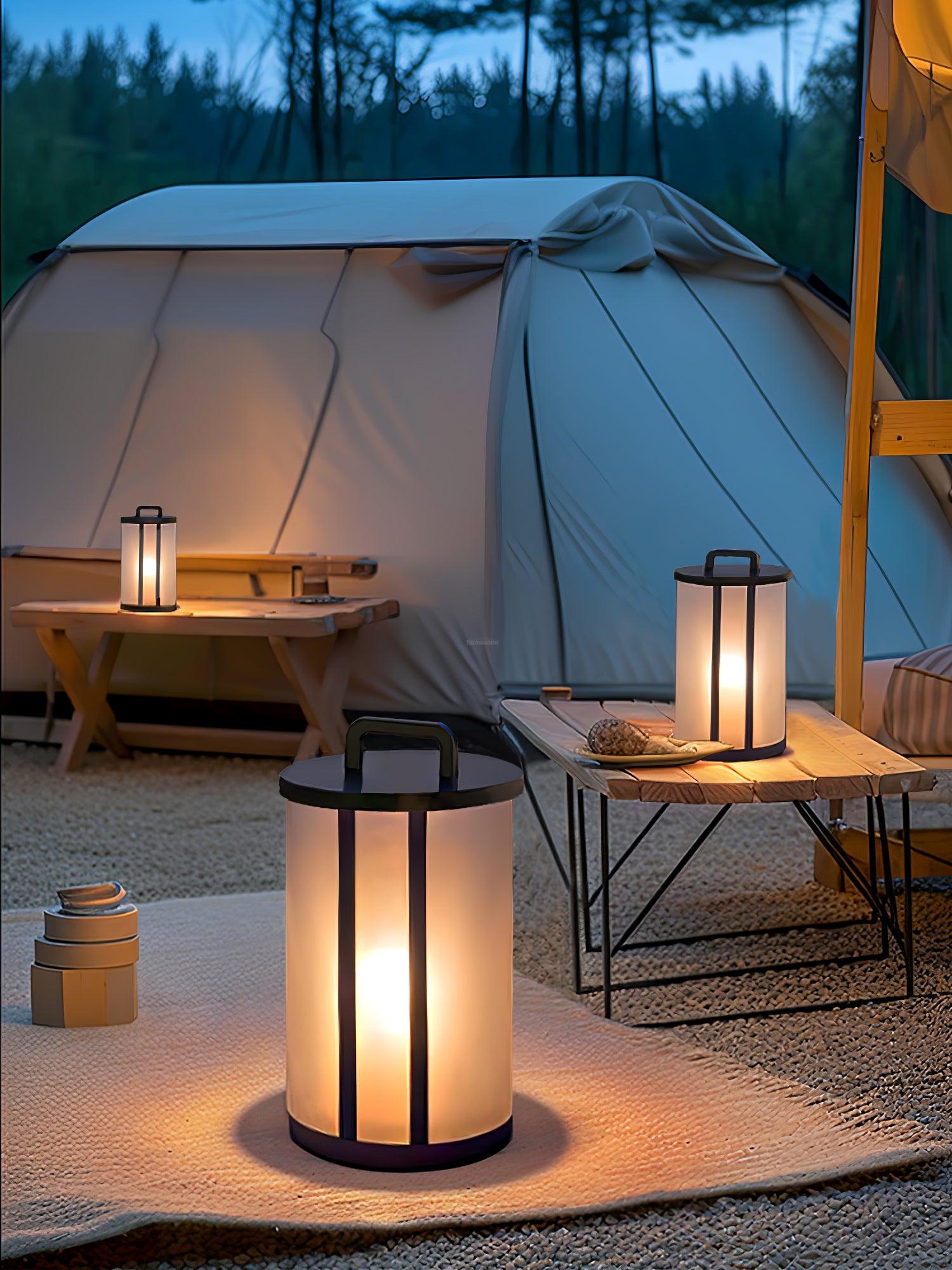 Round Pillar Acrylic Lantern Lamp for Outdoor - Luxehomezone