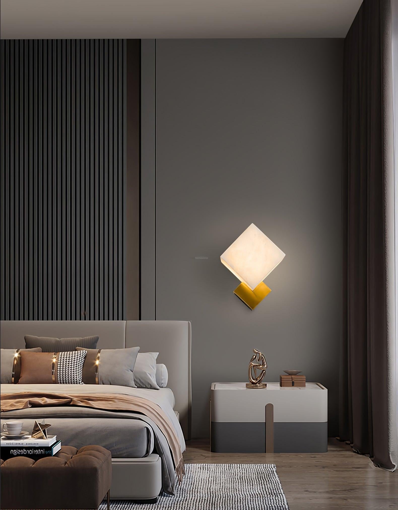 Gatsby Alabaster Wall Sconce - Alabaster, Alabaster Wall Lamp-1-Luxehomezone