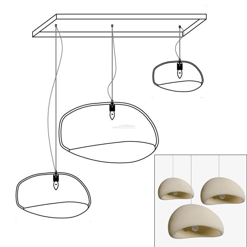 Khmara Chandelier with Rough Combination Type A - Luxehomezone