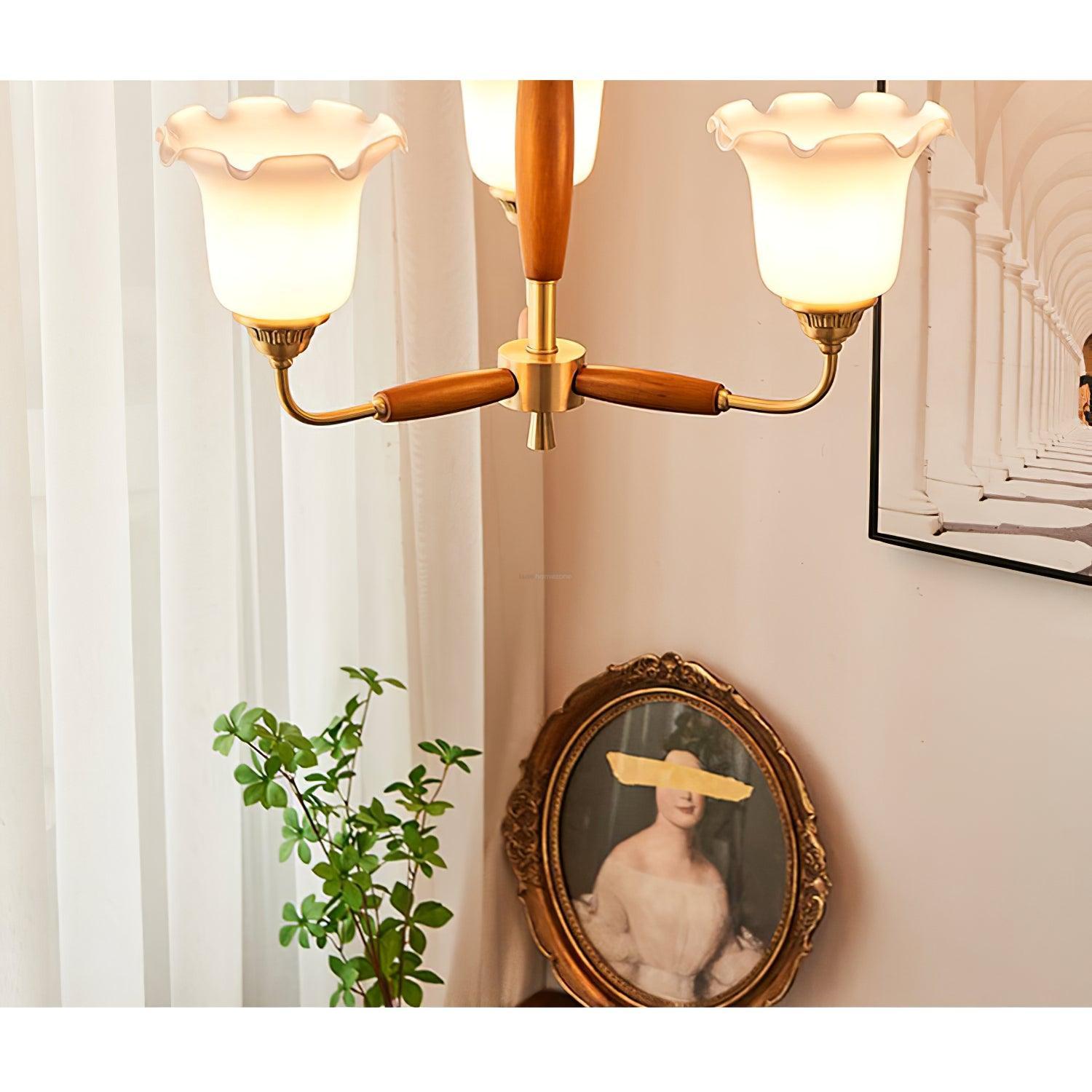 Trumpet Flower Glass Chandelier  ∅ 19.7″ - Zahara-1-Luxehomezone
