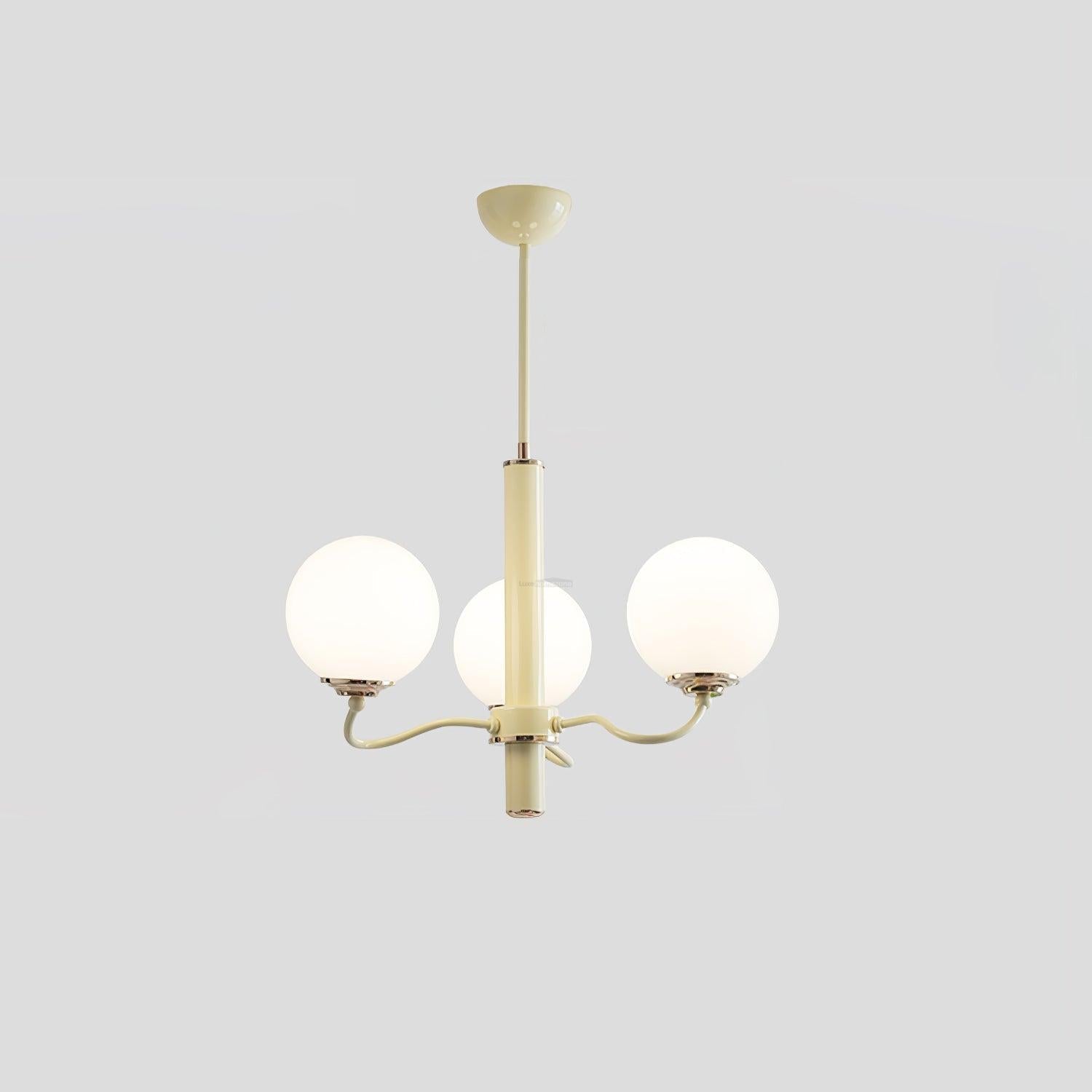 Radiant Globe Chandelier with 3/6/8 heads - Bend, Marshmallow Chandelier-1-Luxehomezone