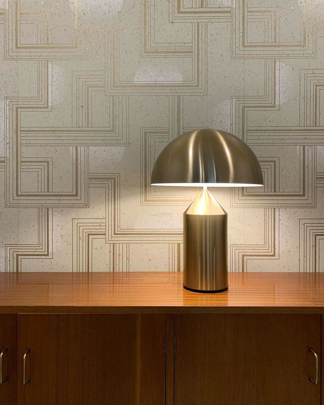 Atollo Metal Table Lamp ∅ 9.8″ - Luxehomezone