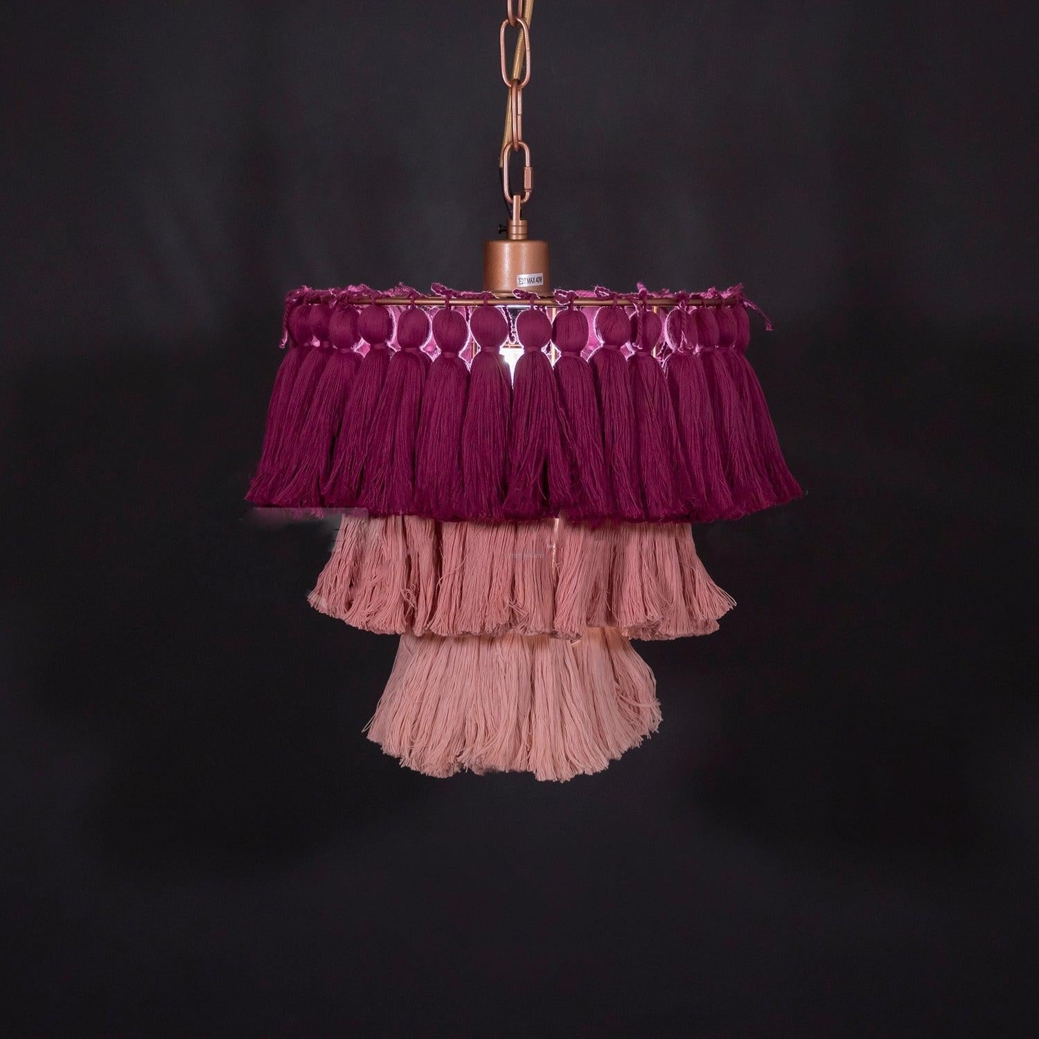 Fela Tassel Chandelier ∅ 11.8″~∅ 25.6″ - Tassel-1-Luxehomezone