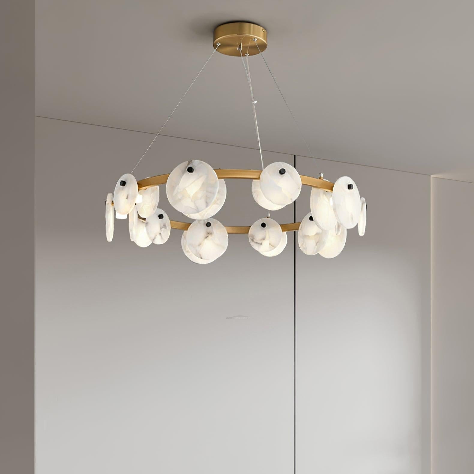 Trinidad Alabaster Chandelier - Alabaster, Alabaster Chandelier-1-Luxehomezone