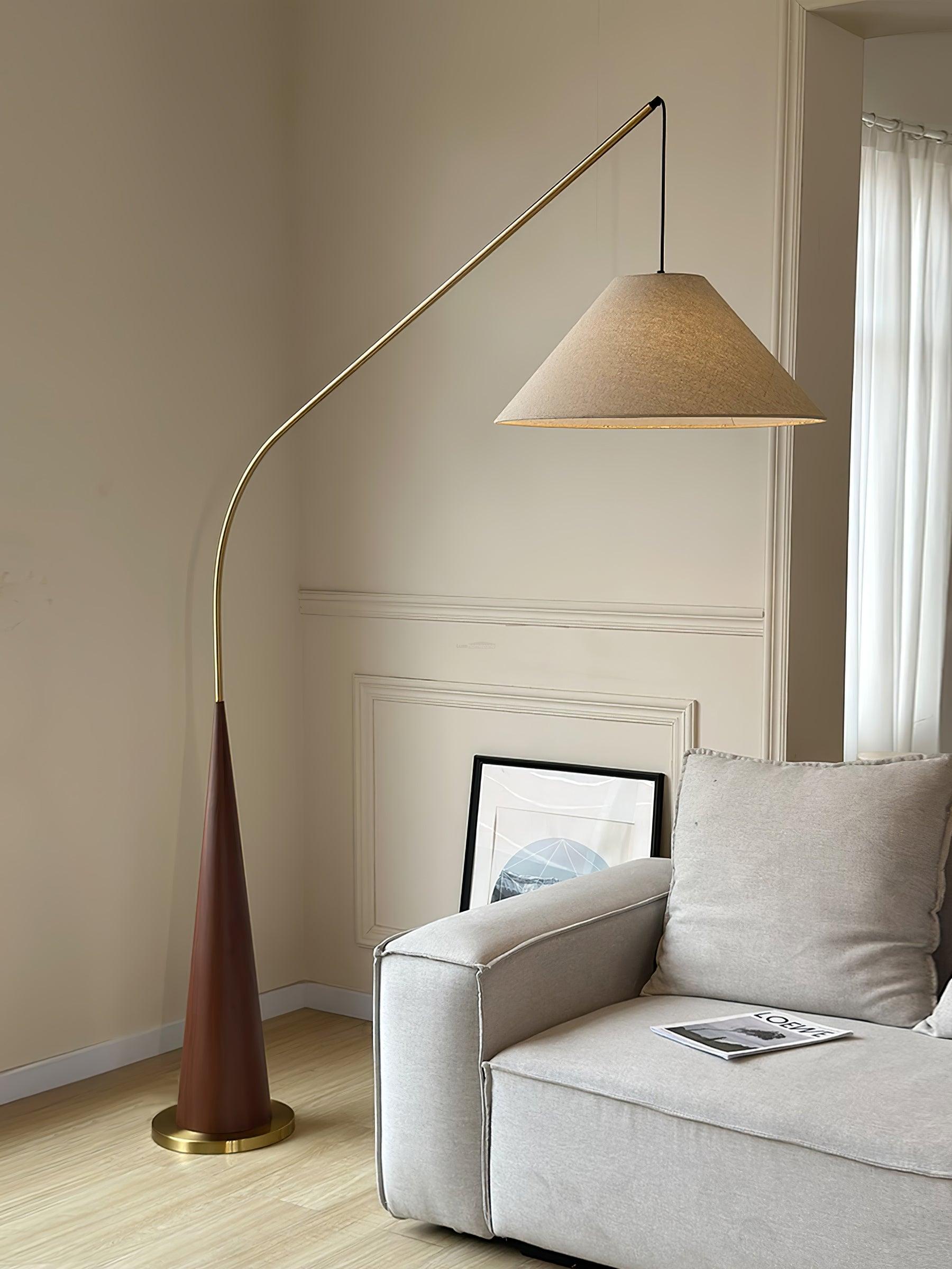 Gibson Arc Floor Lamp L 59.1″ - Bent-1-Luxehomezone
