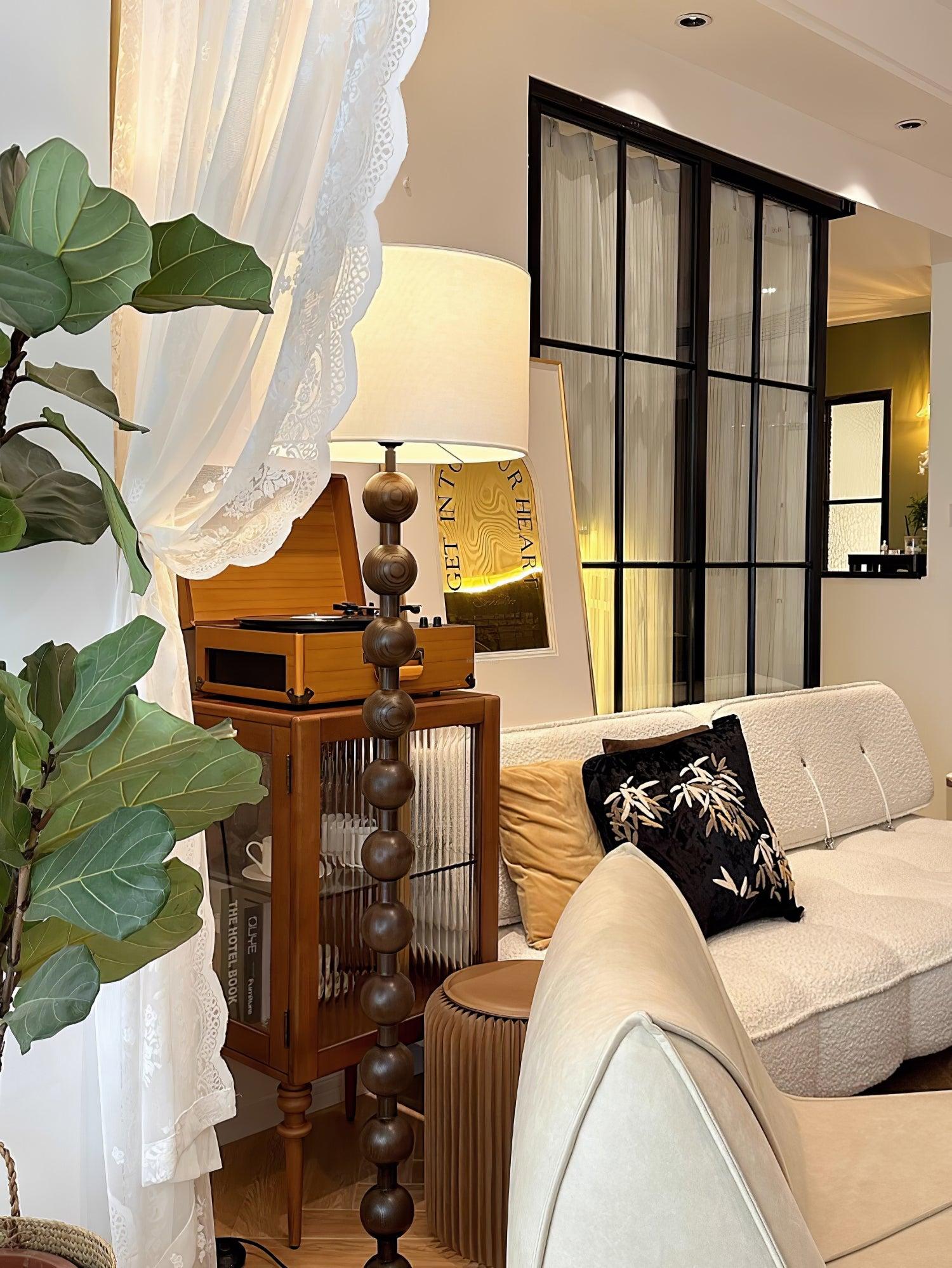 Hugo Barbell Floor Lamp  ∅ 15.7″ - Luxehomezone