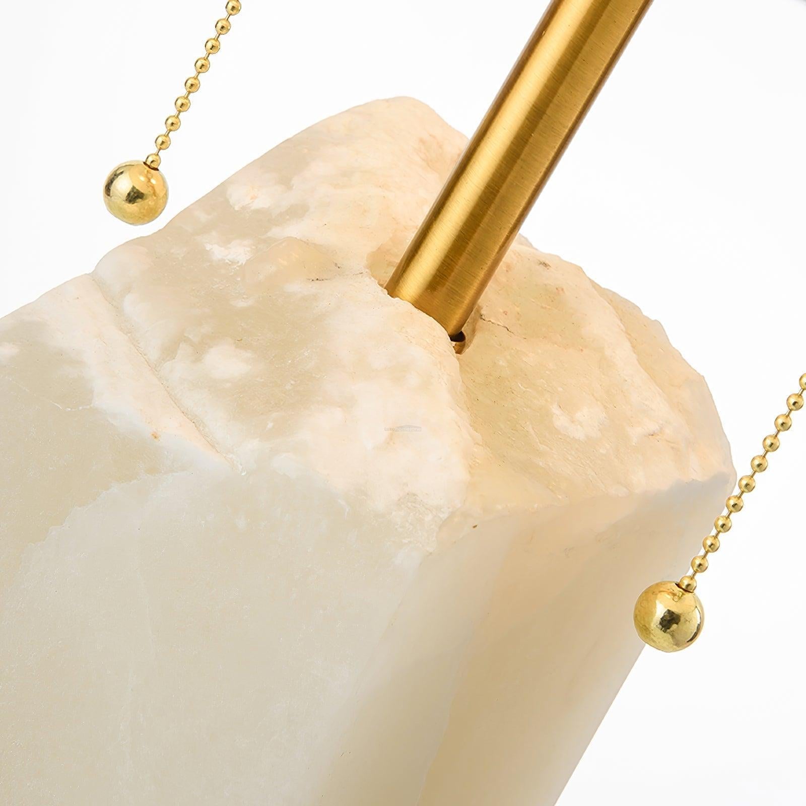 Raw Alabaster Table Lamp - Alabaster-1-Luxehomezone