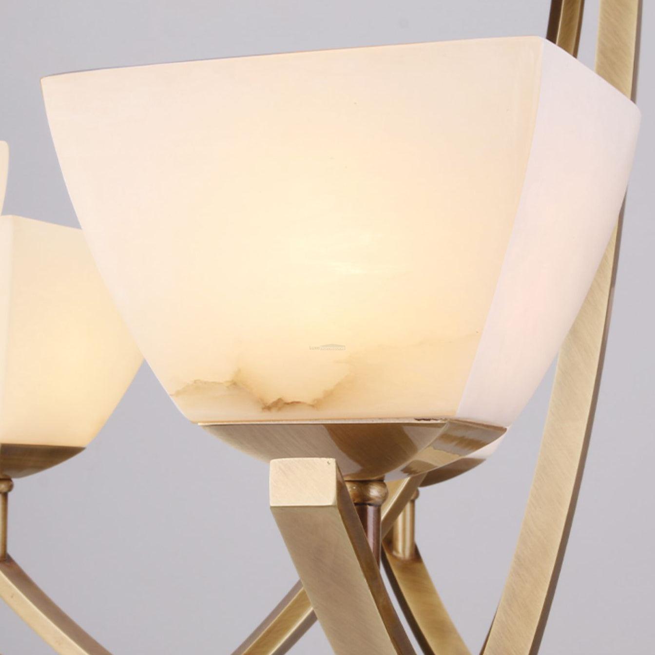 Dover Brass Chandelier with 8 heads - Luxehomezone