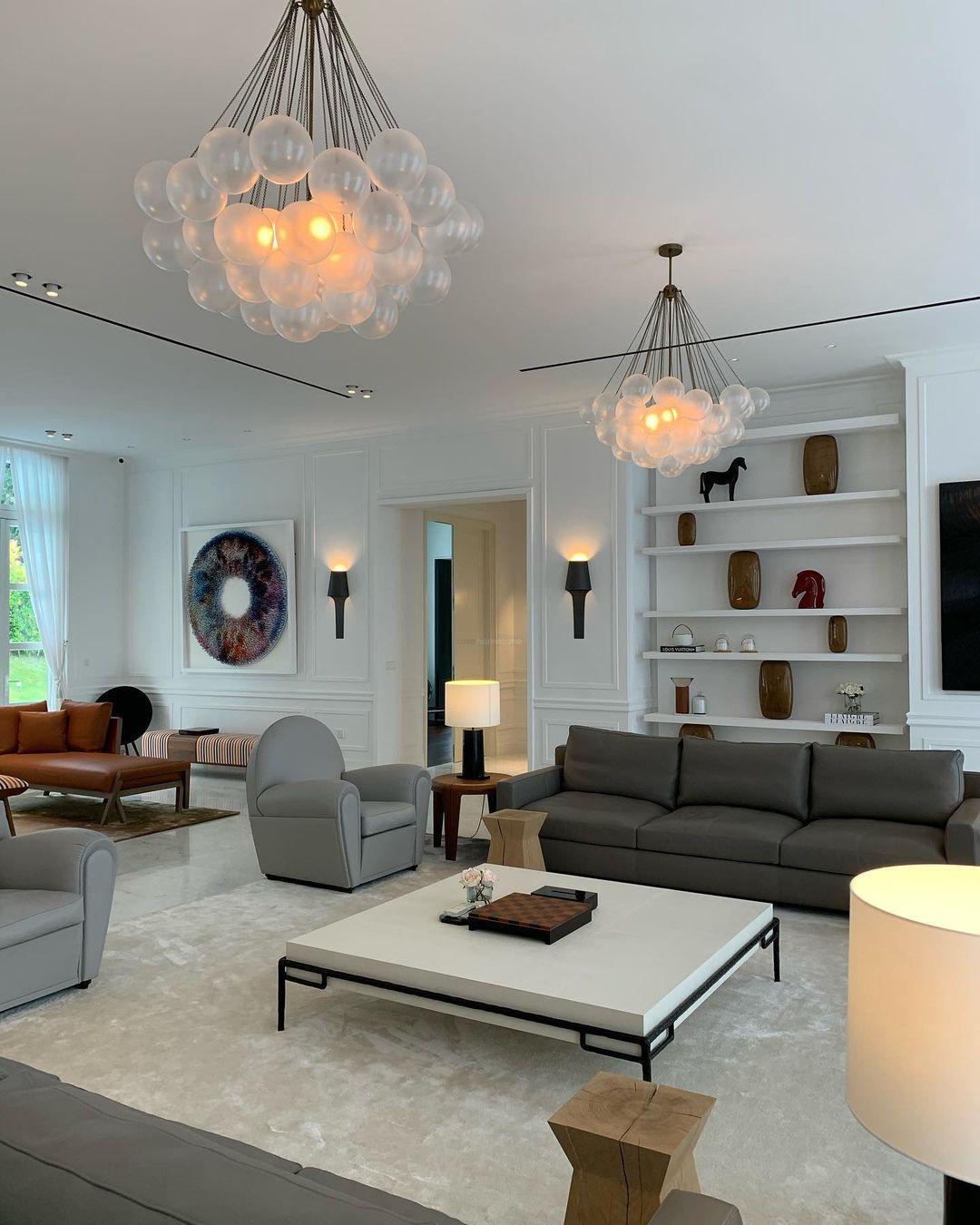 Glass Bubble Chandelier - Bend, chandeliers-1-Luxehomezone