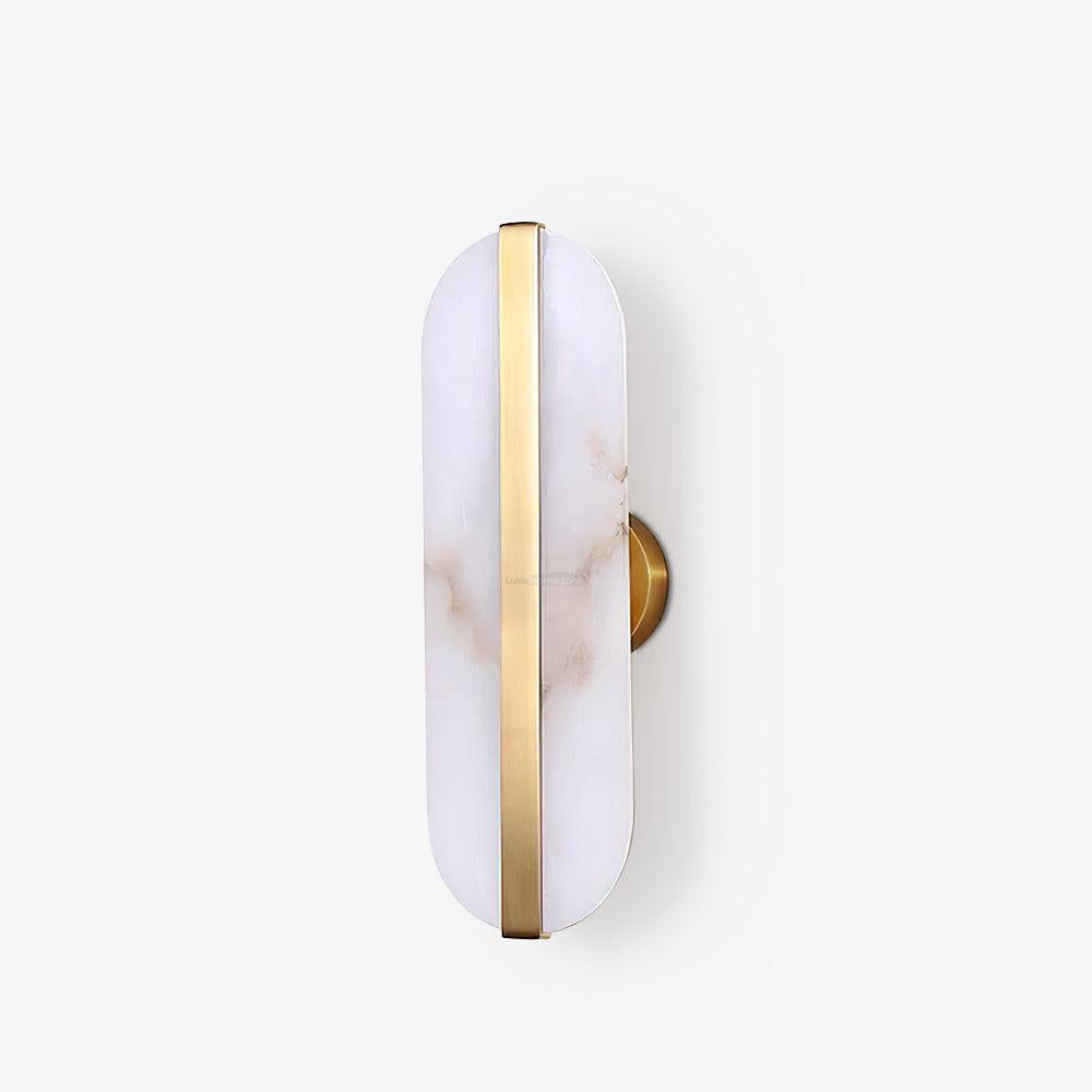 Stone Alabaster LED Wall Sconce - Alabaster, Alabaster Wall Lamp-1-Luxehomezone