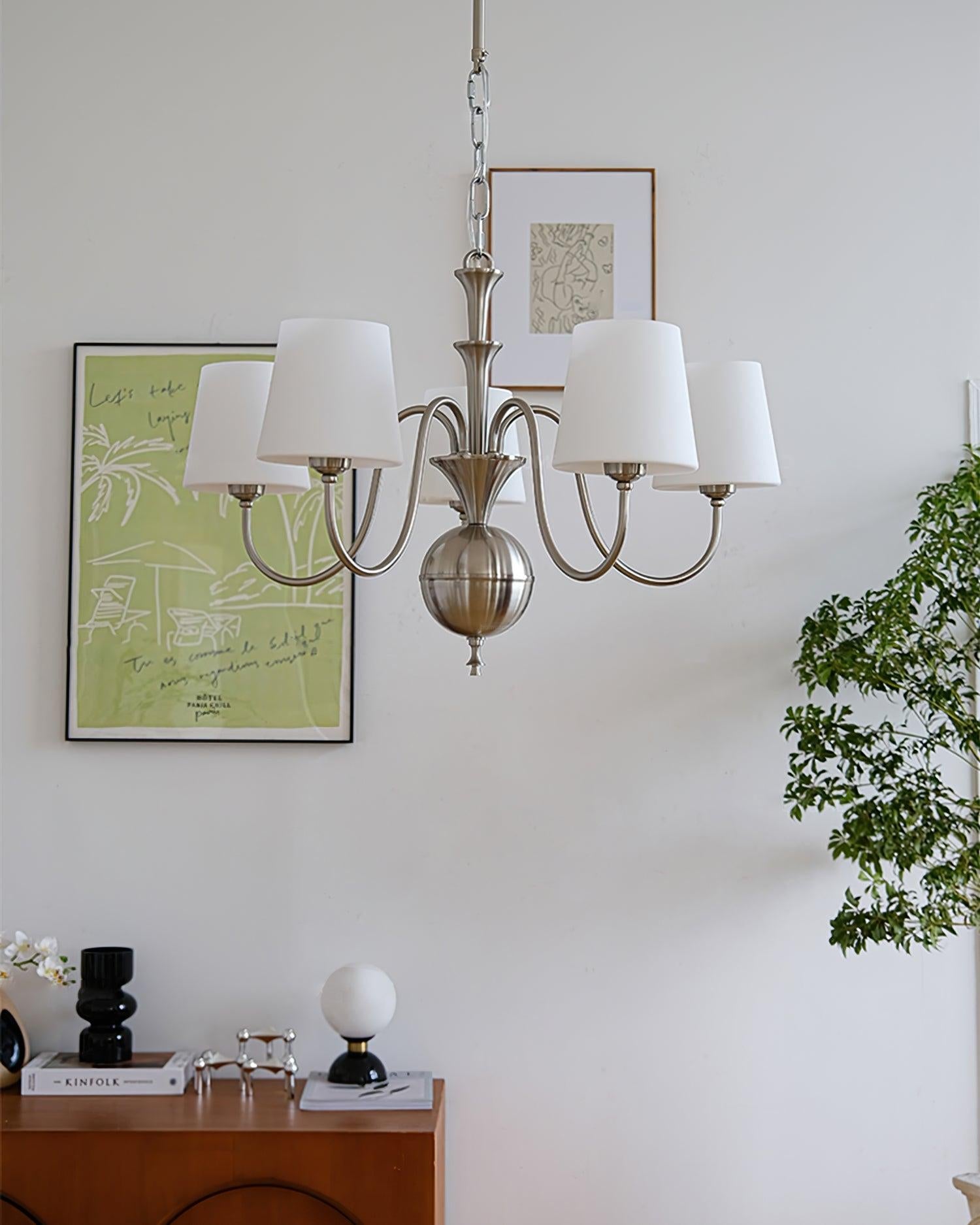 Shabby Chandelier ∅ 23.6″ - Bend, Marshmallow Chandelier-1-Luxehomezone