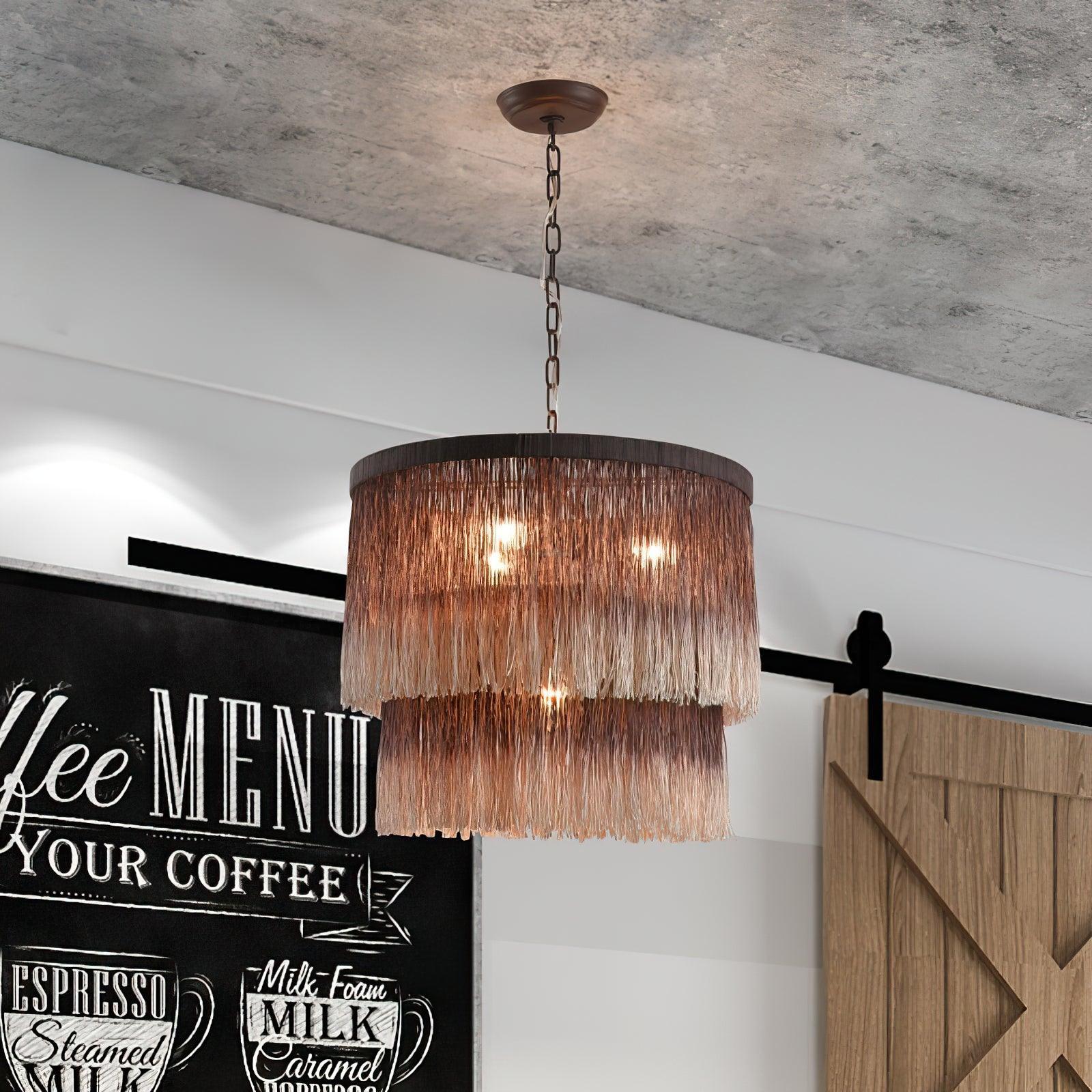 Tassel Chandelier ∅ 17.7″ - Tassel-1-Luxehomezone