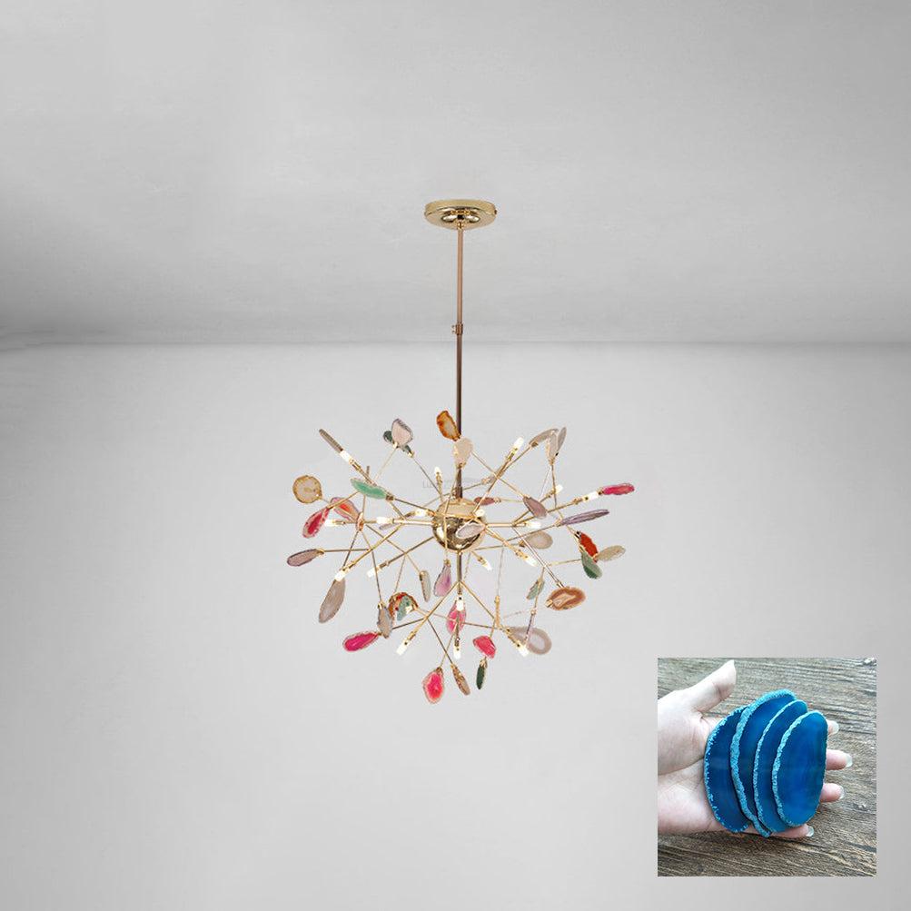 Agate Flake Chandelier with 4/12/16/20 heads - Branch-1-Luxehomezone