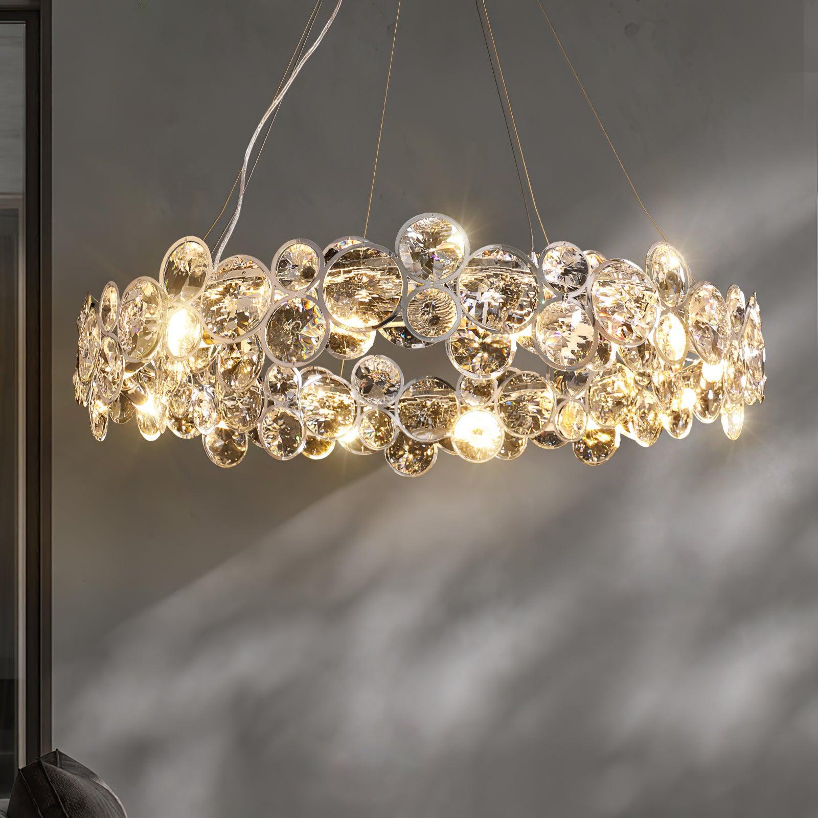 Chrome Crystal Chandelier - Crystals-1-Luxehomezone