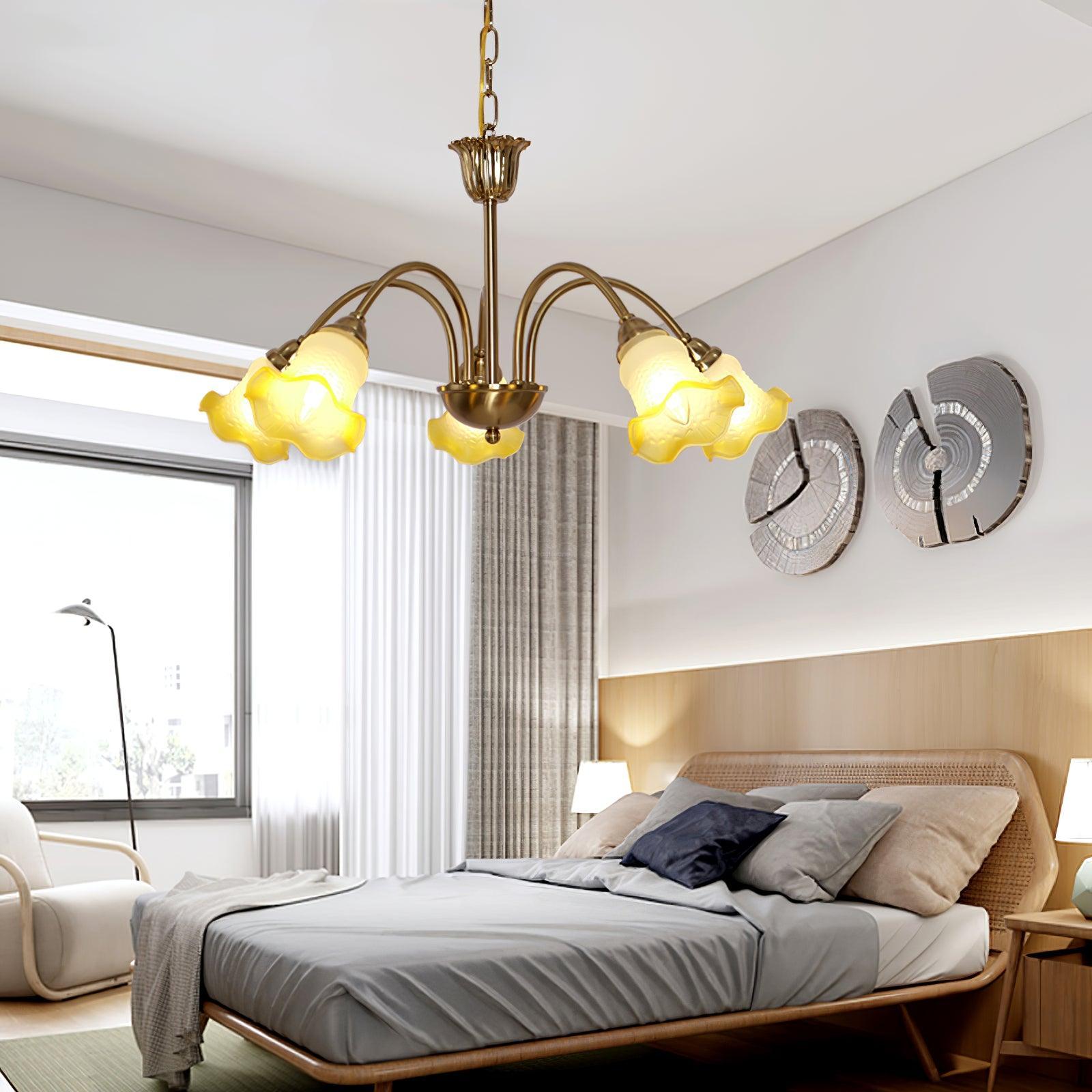 Morning Glory Chandelier ∅ 24.4″ - Zahara-1-Luxehomezone